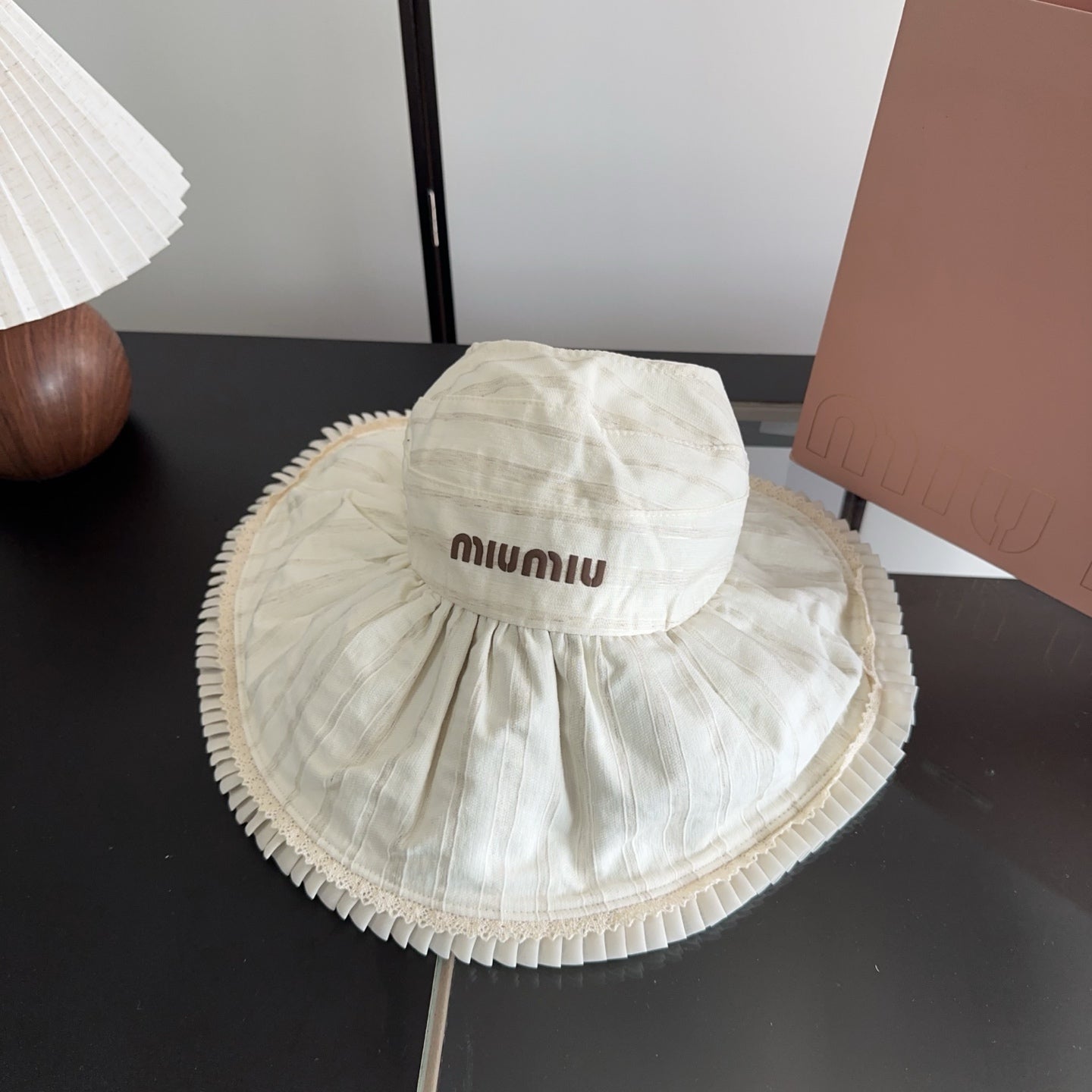 Miumiu Lace Hat Cotton 343600