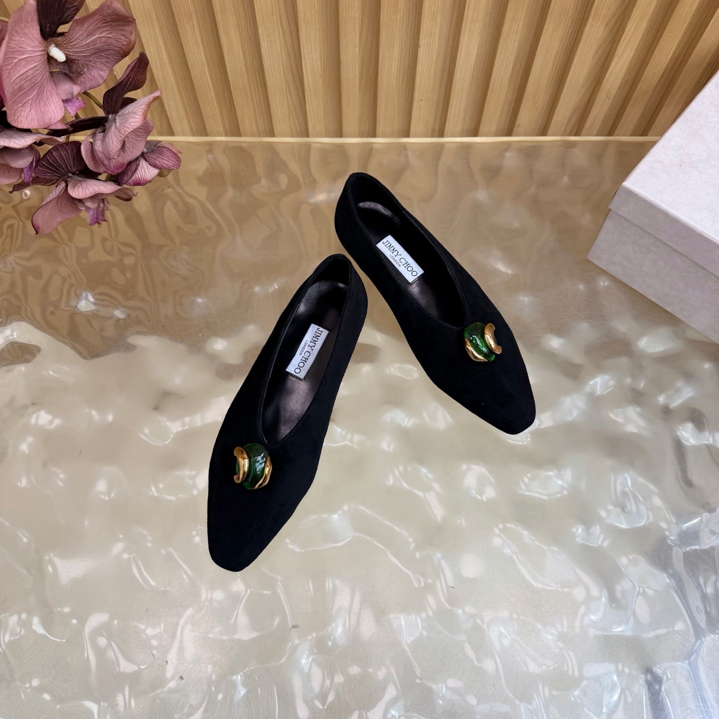 Jimmy Choo 2026 Margot Ballet Flats Suede 949807