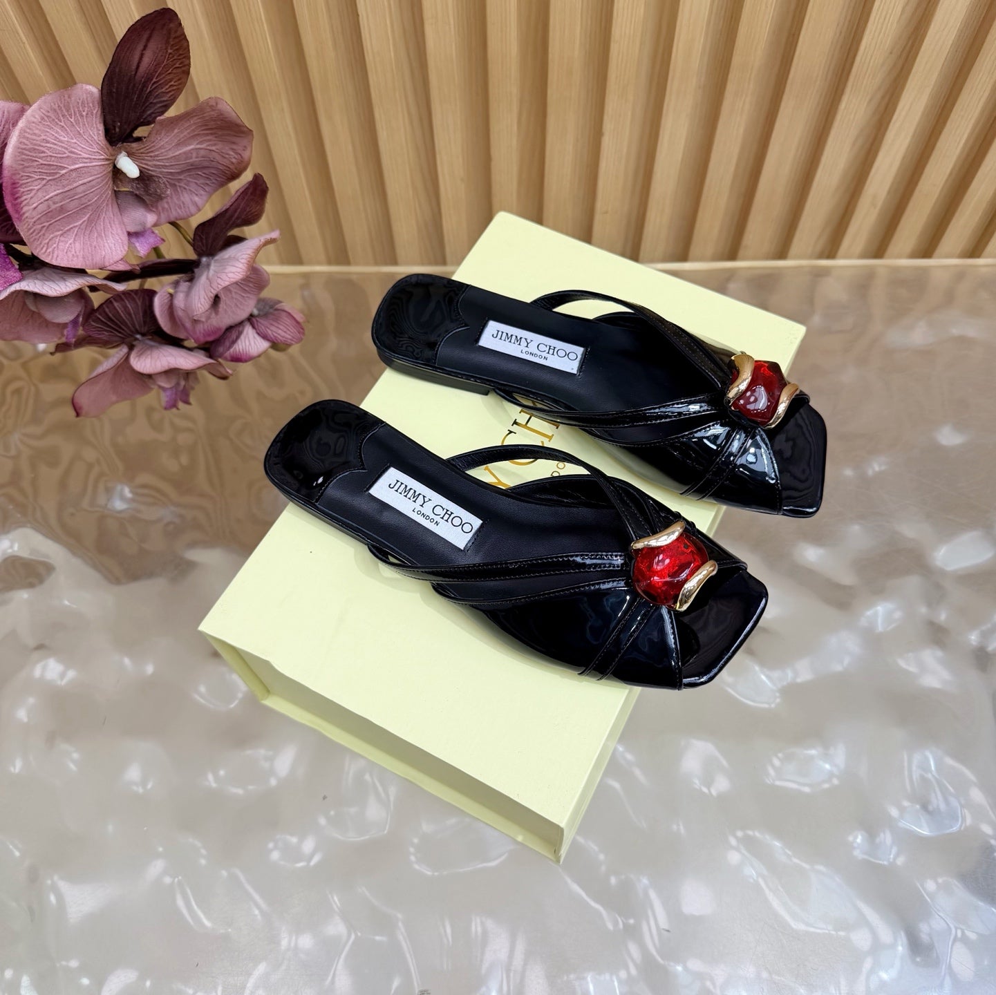 Jimmy Choo 2026 Brigitte Sandals Patent Leather 949774