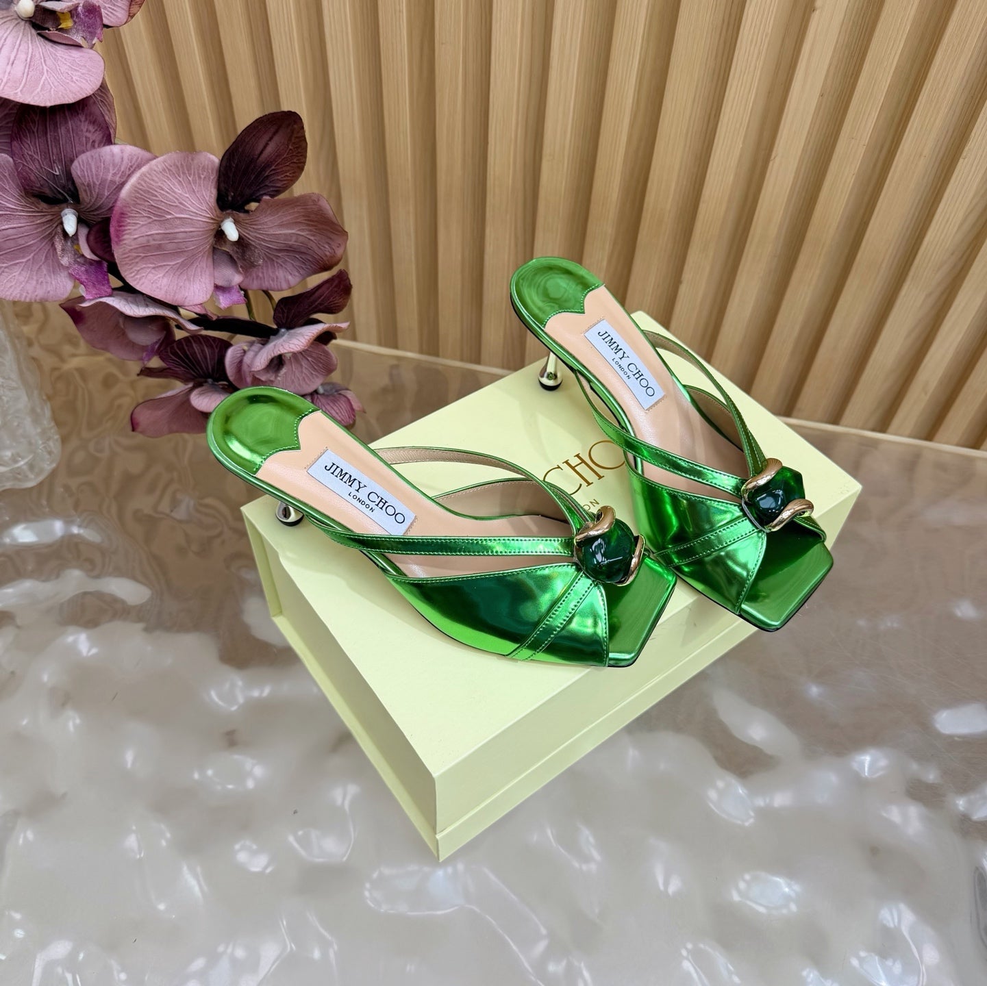 Jimmy Choo 2026 Brigitte Sandals Patent Leather 949774