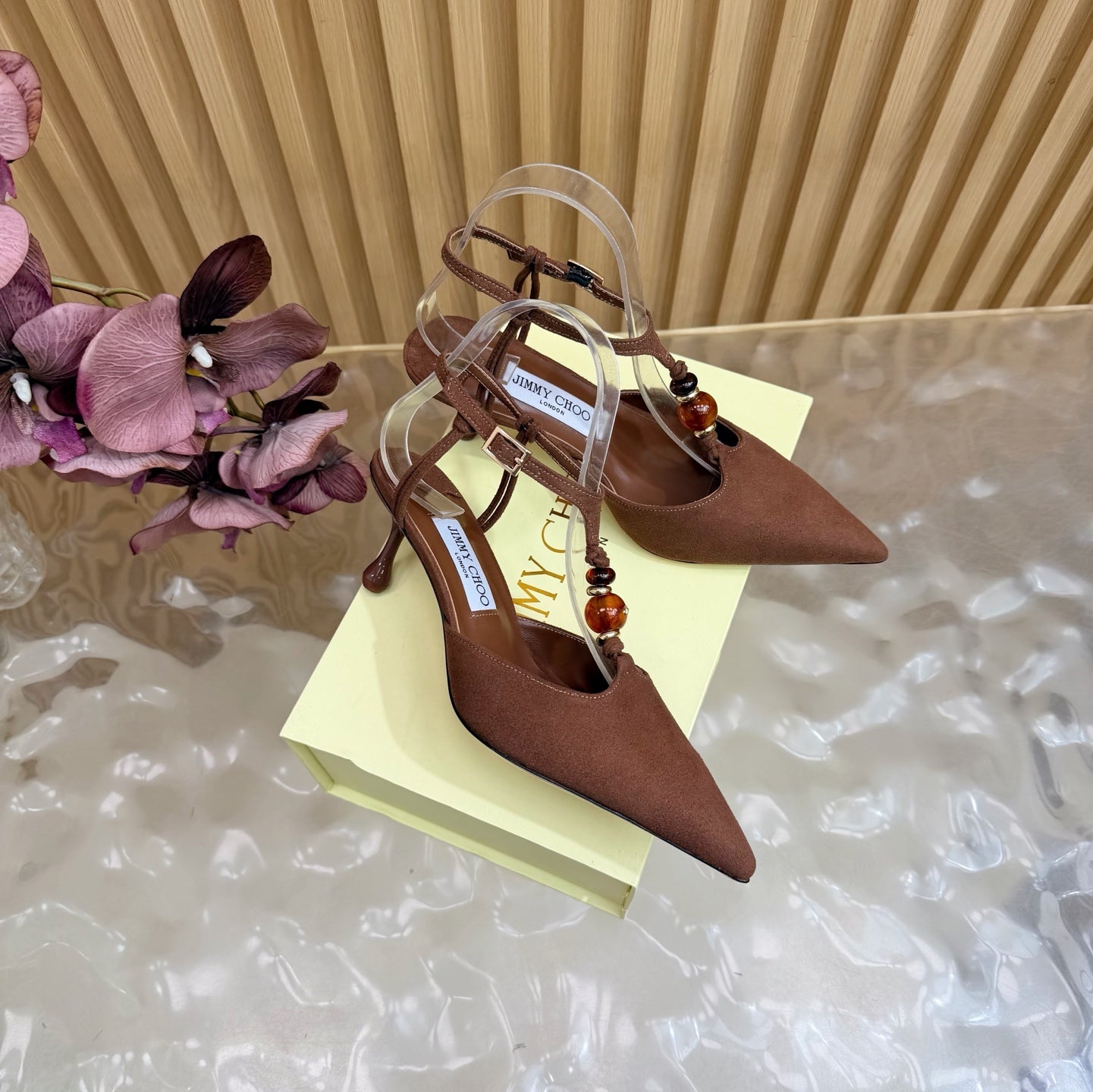 Jimmy Choo 2026 Lauri Slingback 65mm Suede Leather 949800