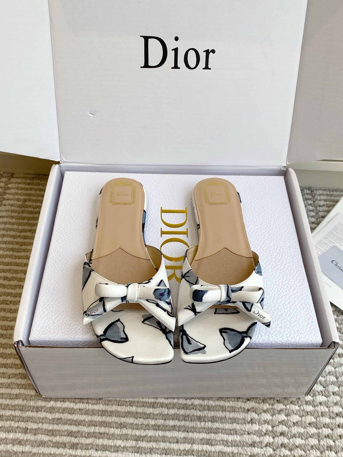Dior 2026 Bow Sandal Lambskin 909652