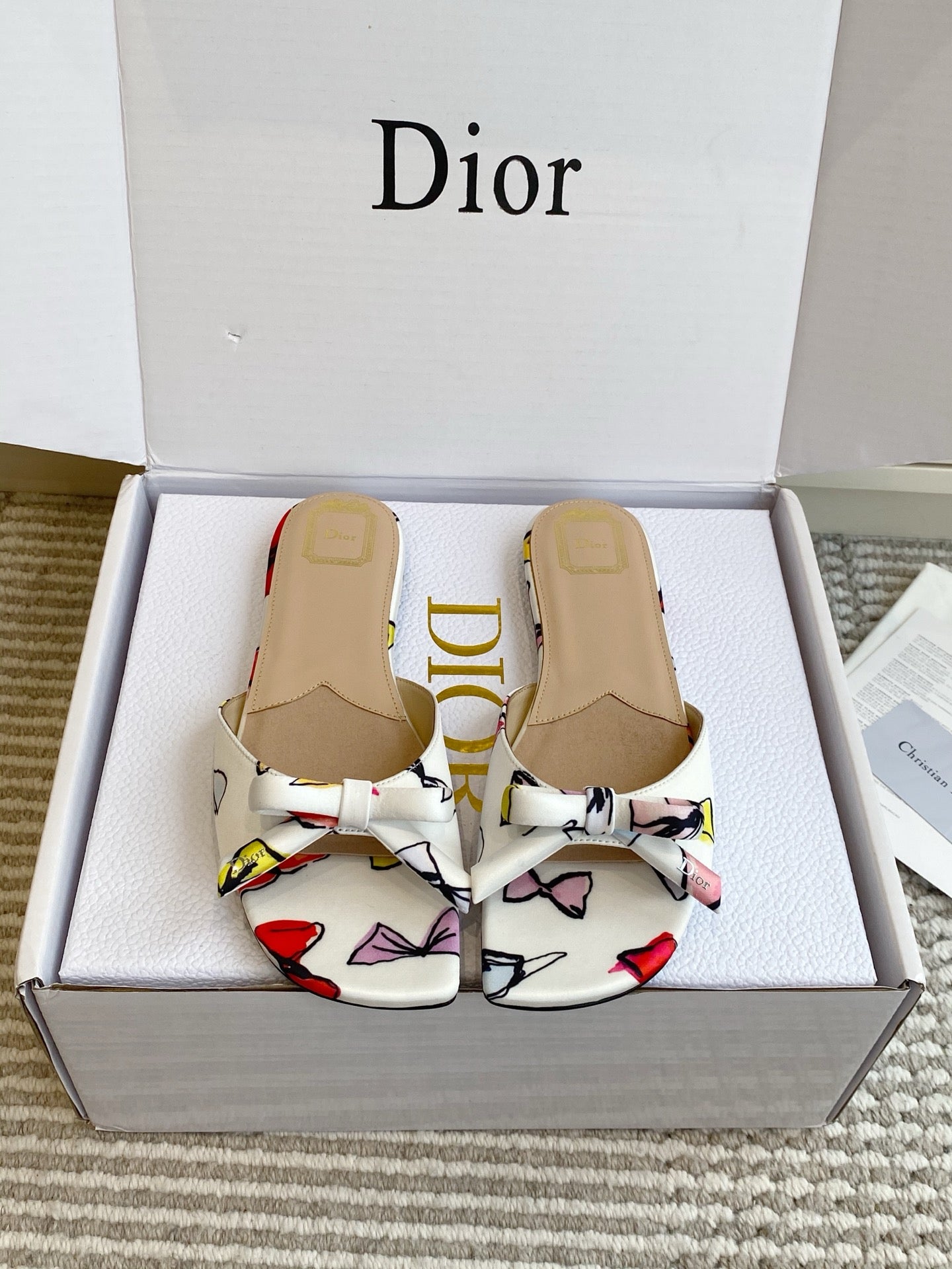 Dior 2026 Bow Sandal Lambskin 909652