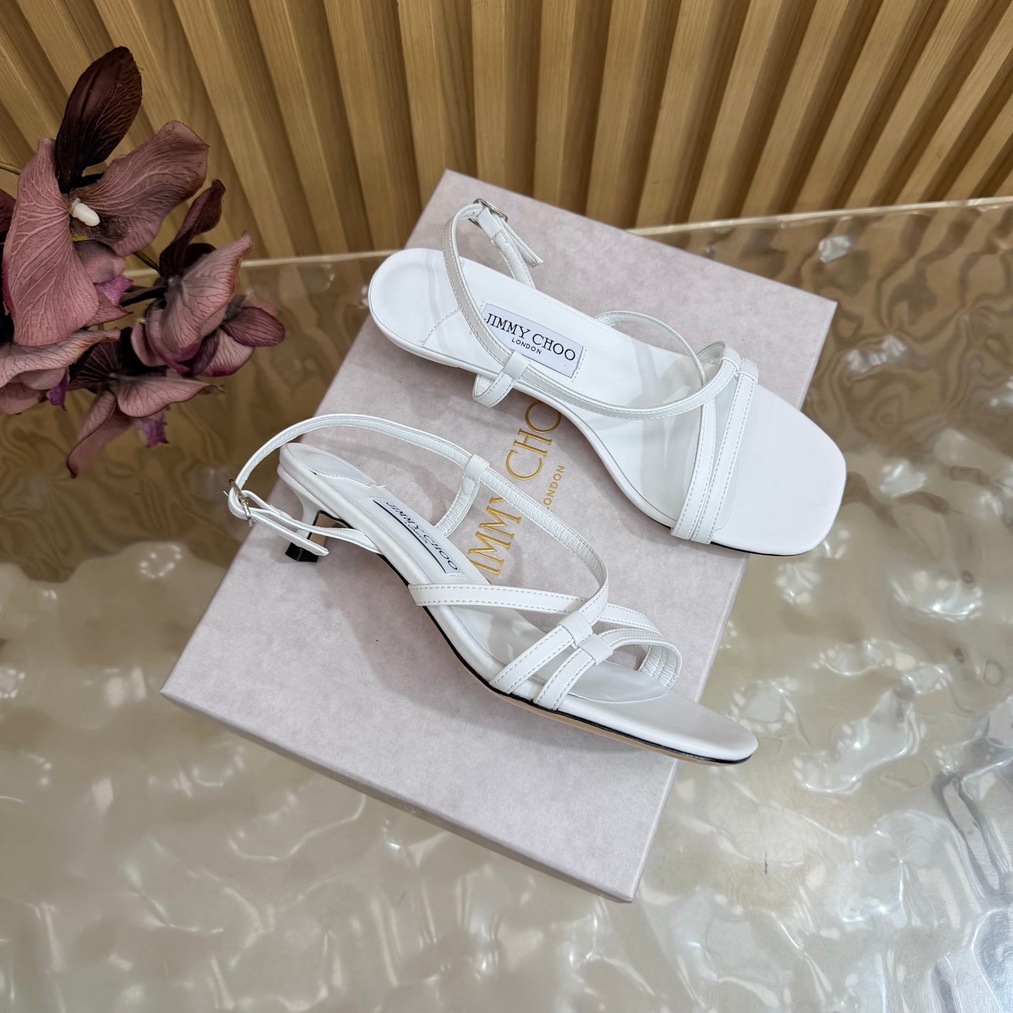 Jimmy Choo 2026 Farris Sandals 30mm Cowhide 949824