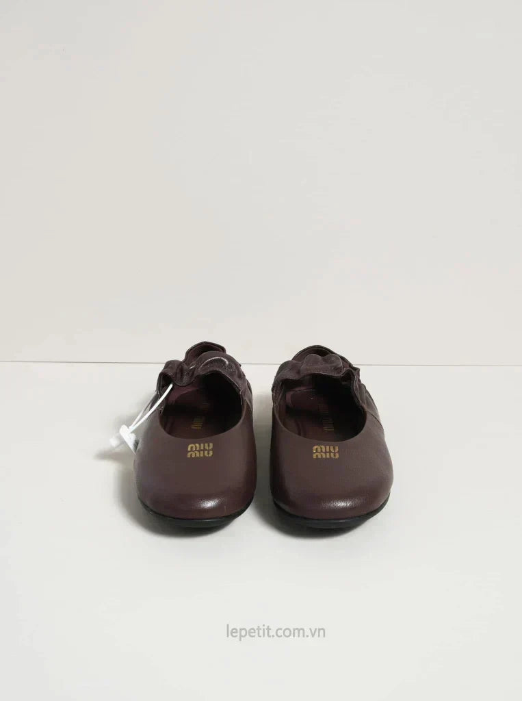 Ruches Nappa Leather Ballerinas 174