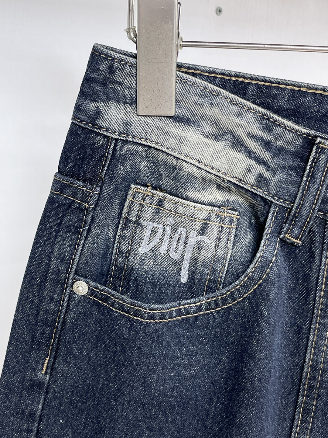CD 26A Men Wide-Leg Jeans Dark Blue Denim 284963