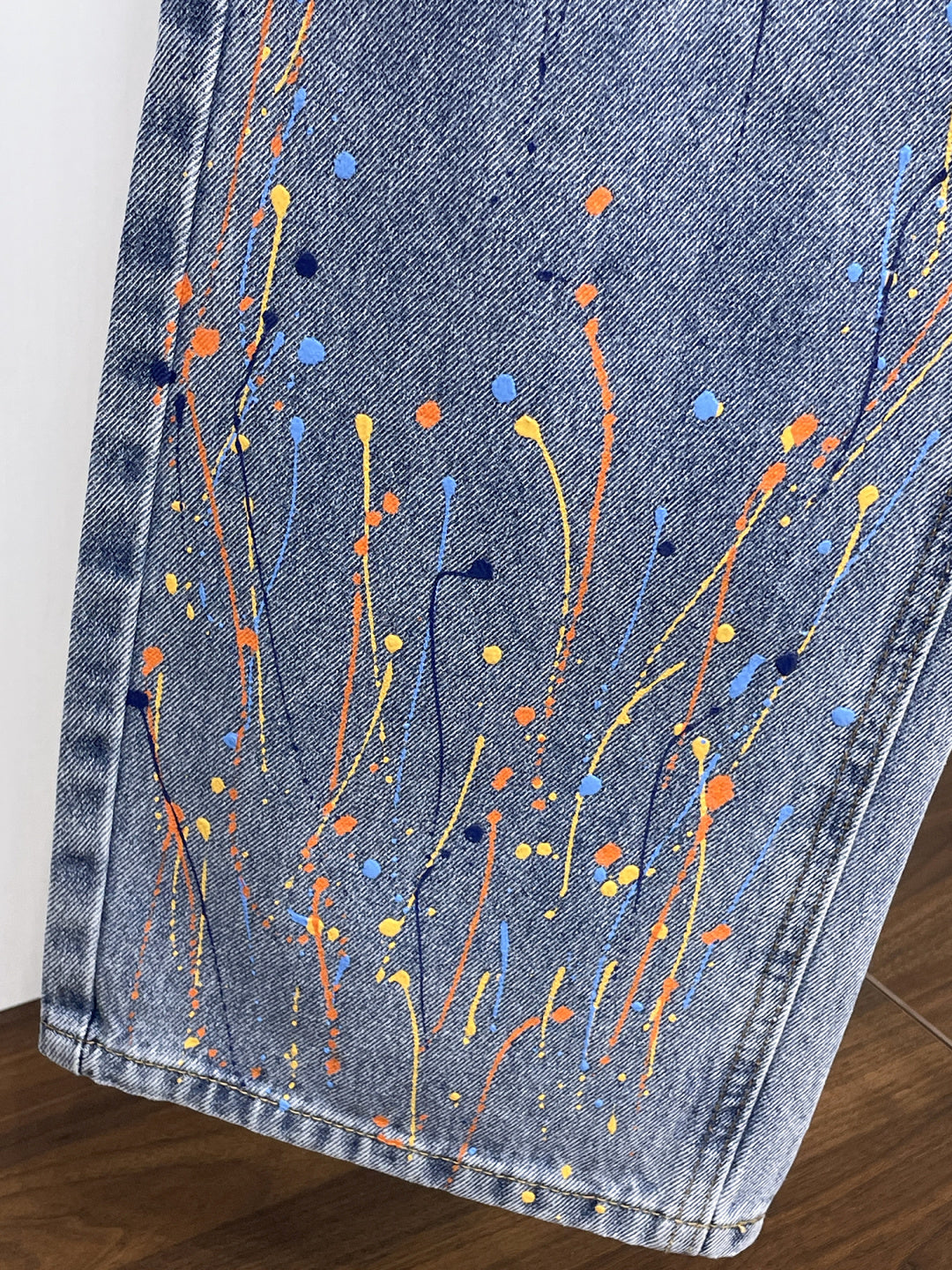 CD 26A Men Wide-Leg Jeans Blue Denim 284959