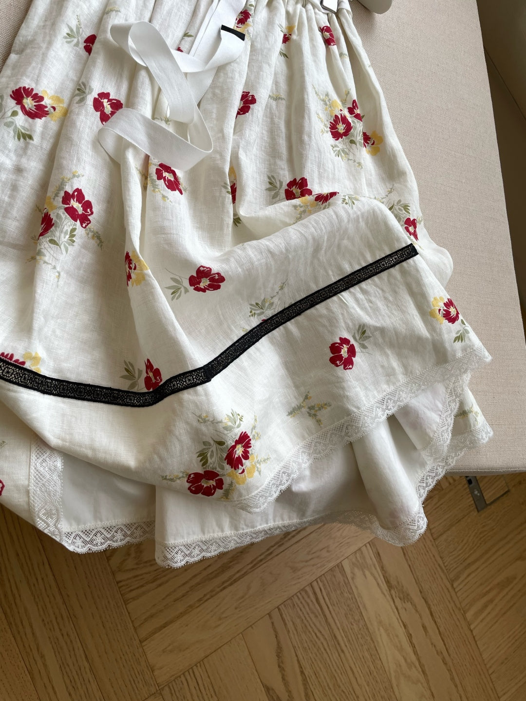 Prada 2026 Midi Skirt Linen 649571