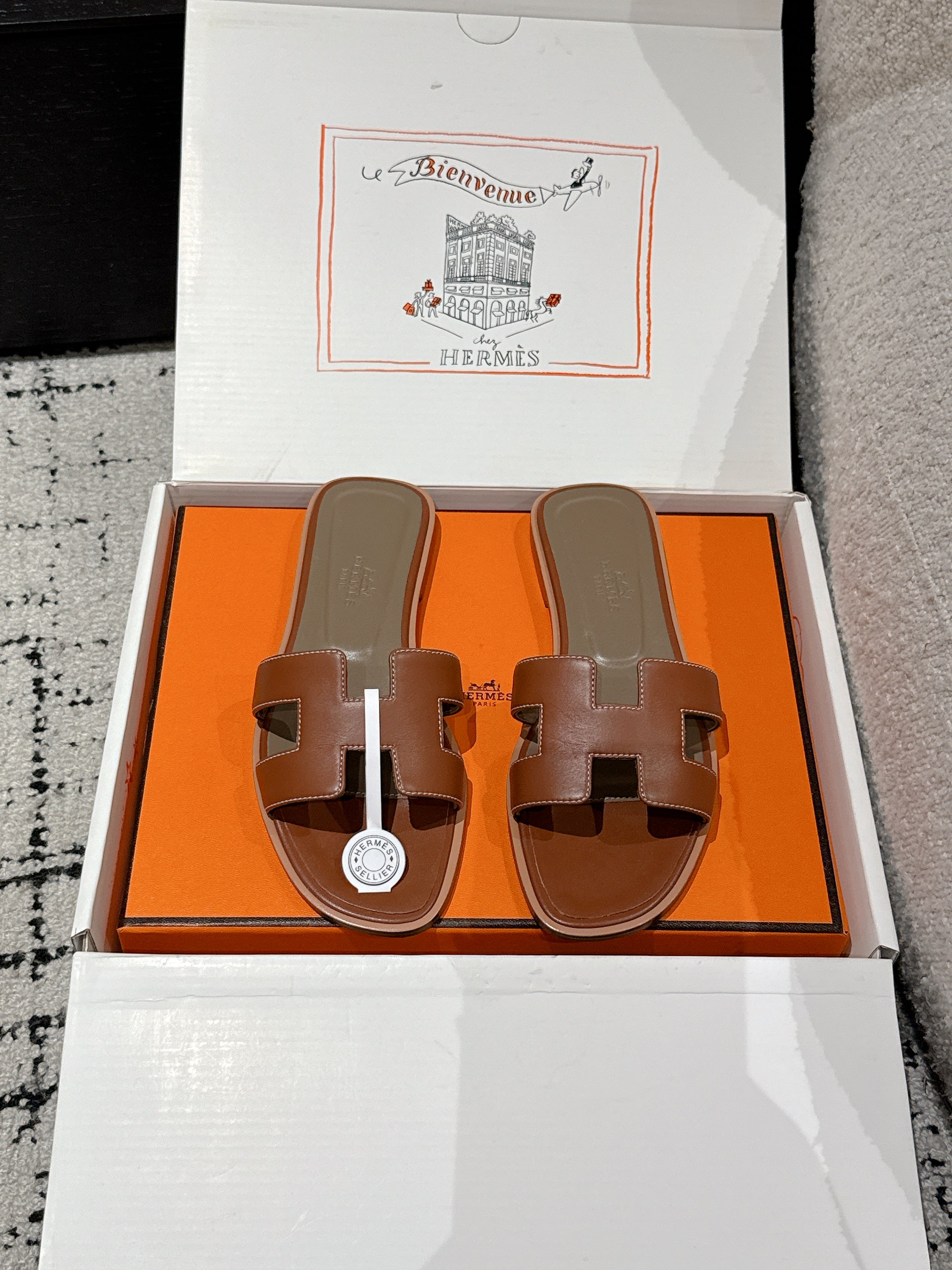 Hermes 25 Oran Sandal Calfskin