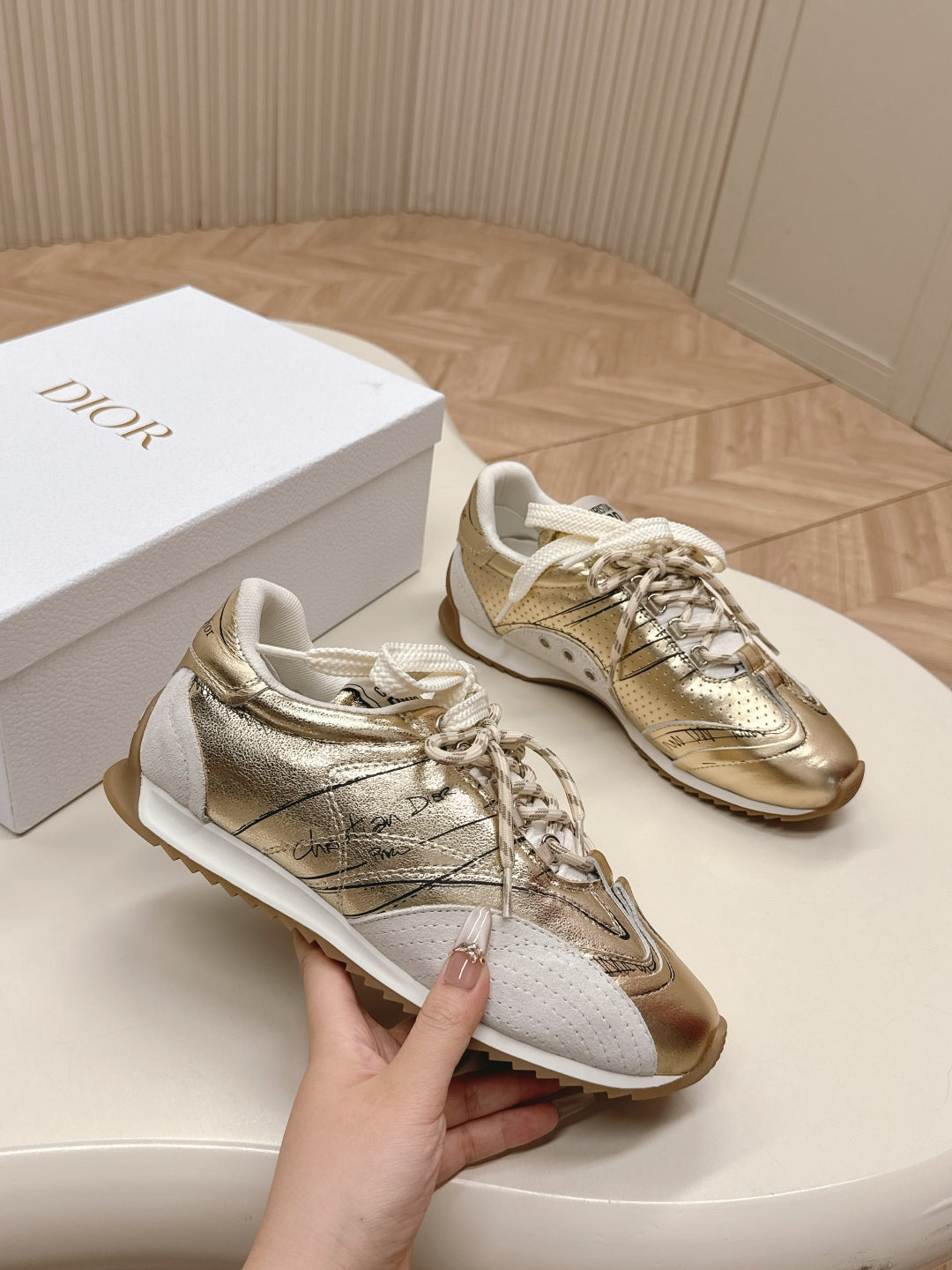 CD 25 Sketch Sneaker Calfskin with Suede 241609