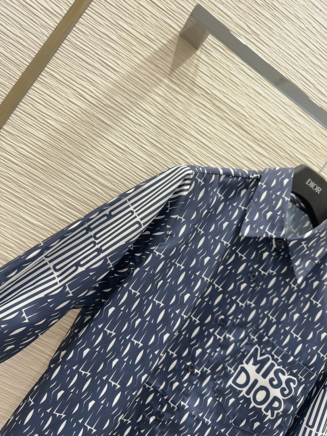 CD 25 Miss Dior Shirt Blue Polyester