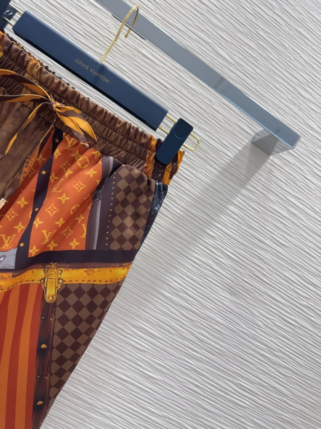 LV 25 Retro Elegant Trousers Multicolor Polyester