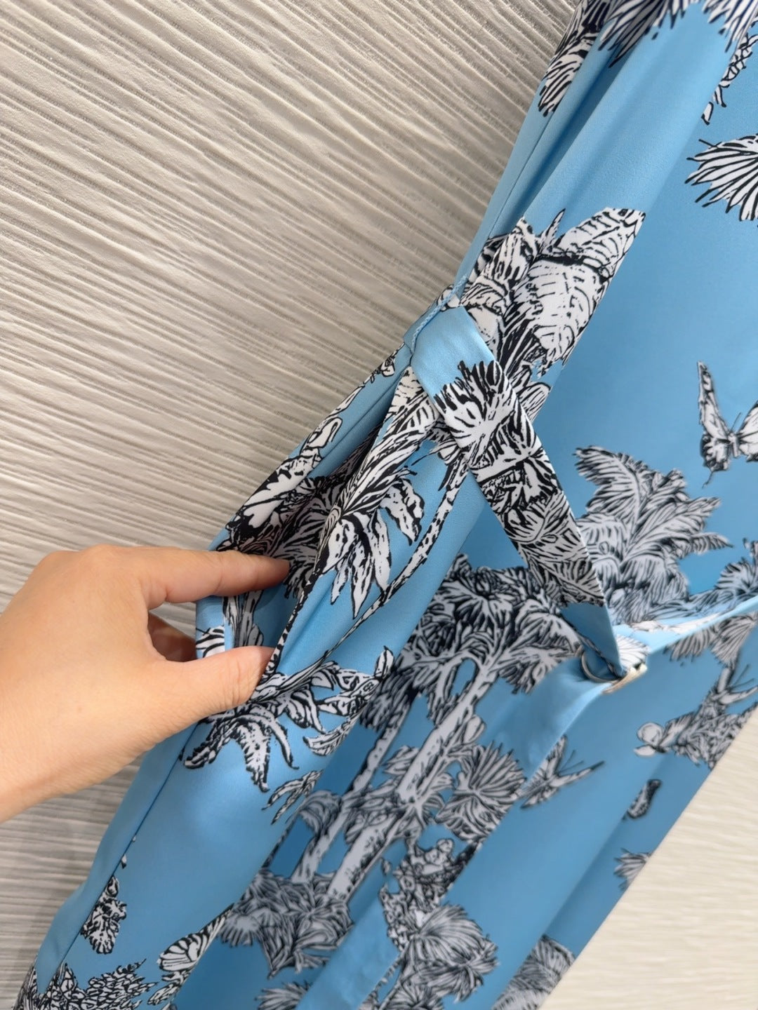 CD 25 Forest Dress Blue mix White Polyester