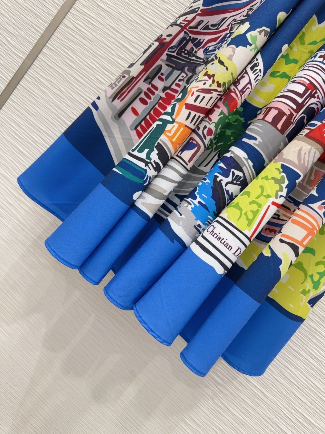 CD 25 Long Skirt Blue mix Colors Polyester