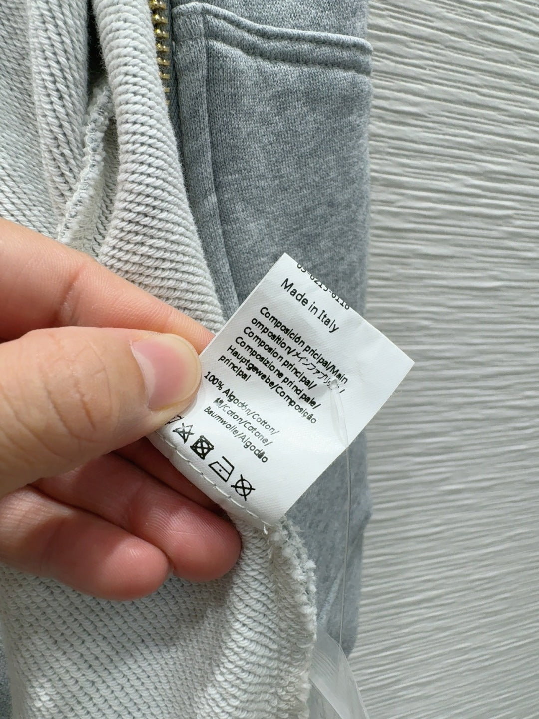 Loewe 25 Polo Sweatshirt Grey Cotton