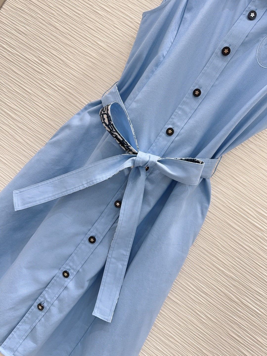 Dior 2026 Vest Dress Blue Cotton 384557