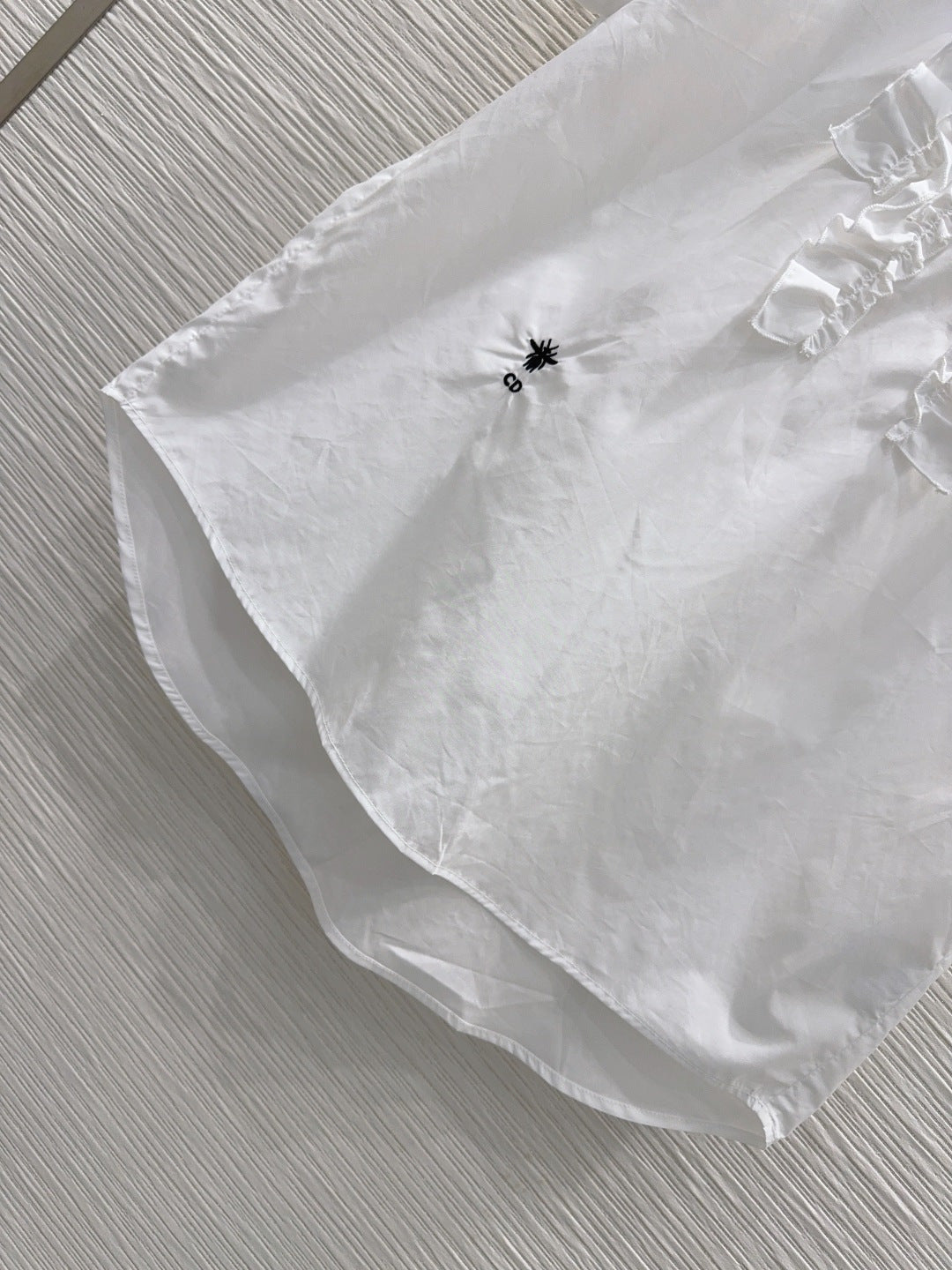 Dior 2026 Shirt With Lace Trim White Cotton 449988