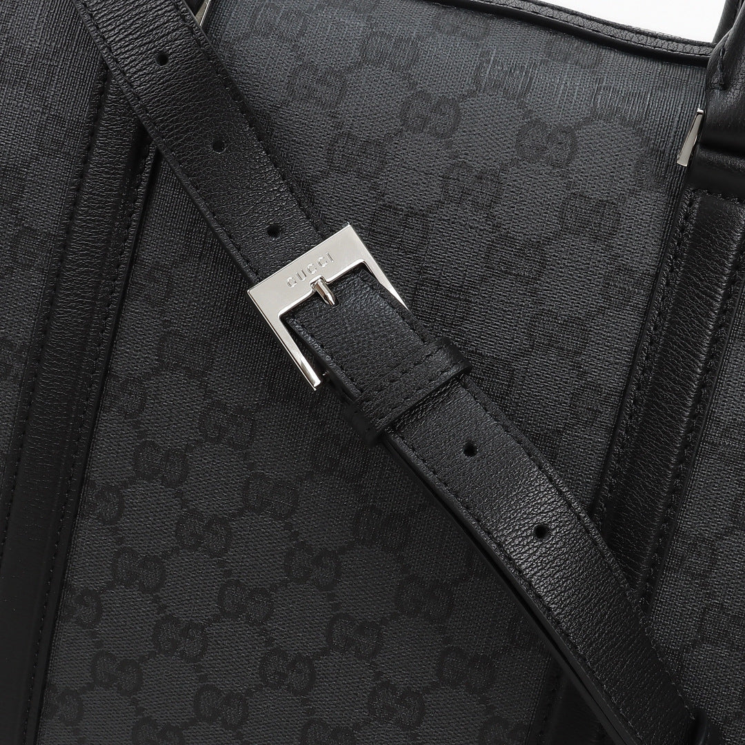 Gucci 2026 Mega Web Trademark Briefcase 38cm Canvas Leather