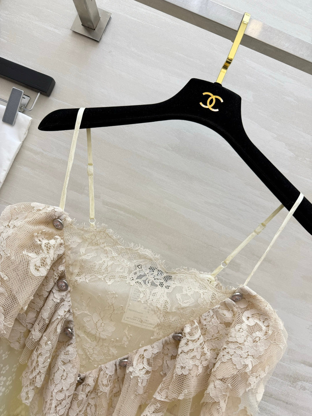 Chanel 2026 Milk Apricot Lace Camisole 392435