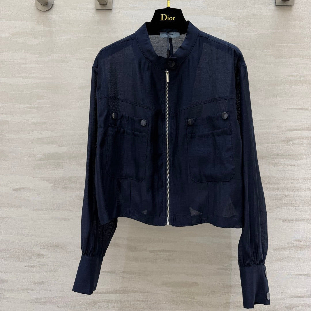 Prada 2026 Sun-protective Jacket Tencel Linen 396026