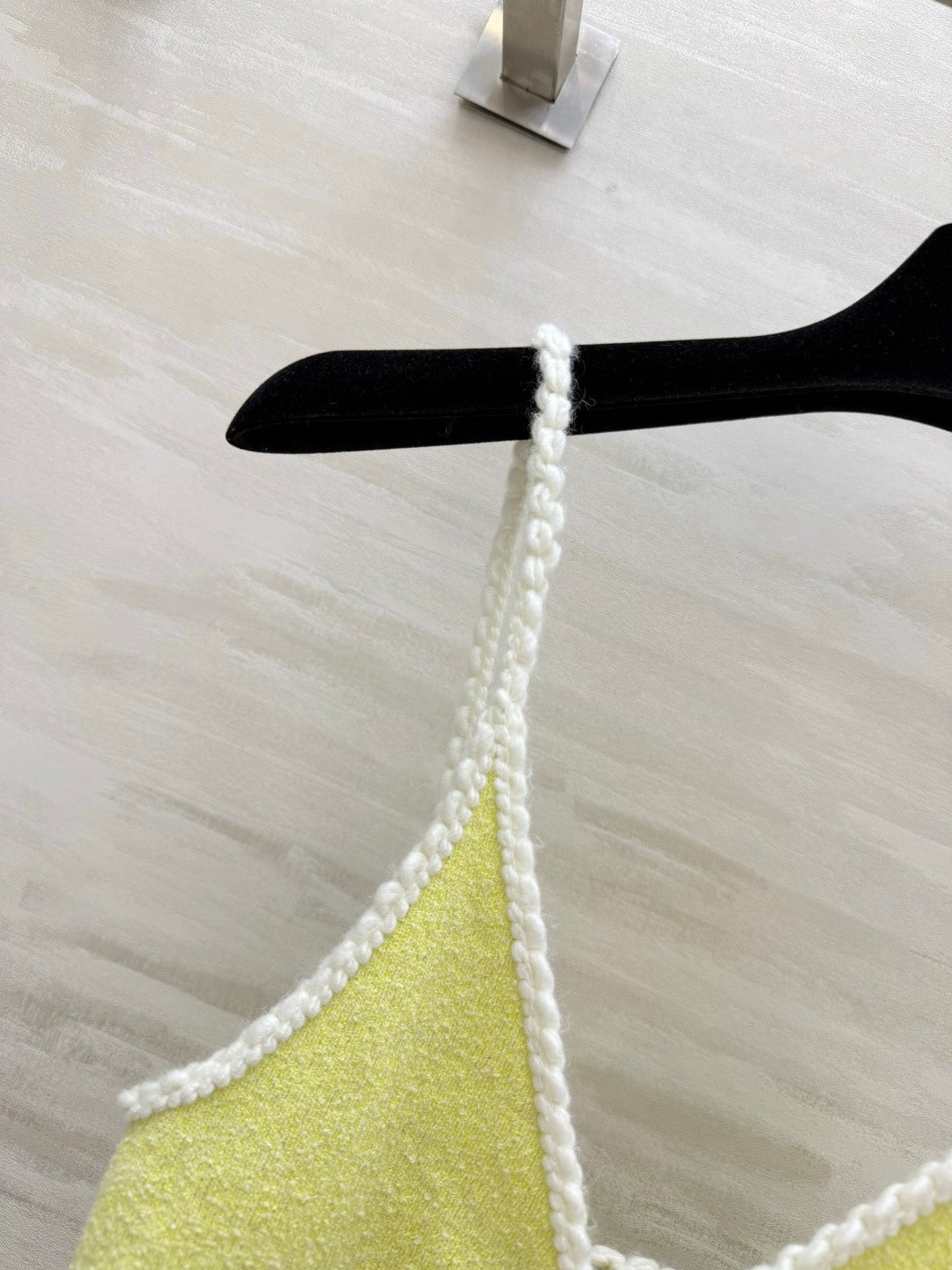 Prada 2026 Tank Top Yellow Cotton 402453