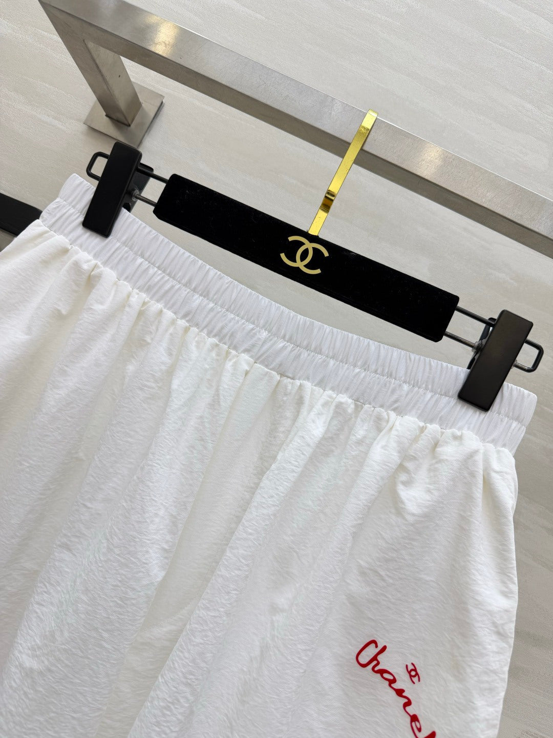 Chanel 2026 Wide-Leg Pants White Cotton 402322