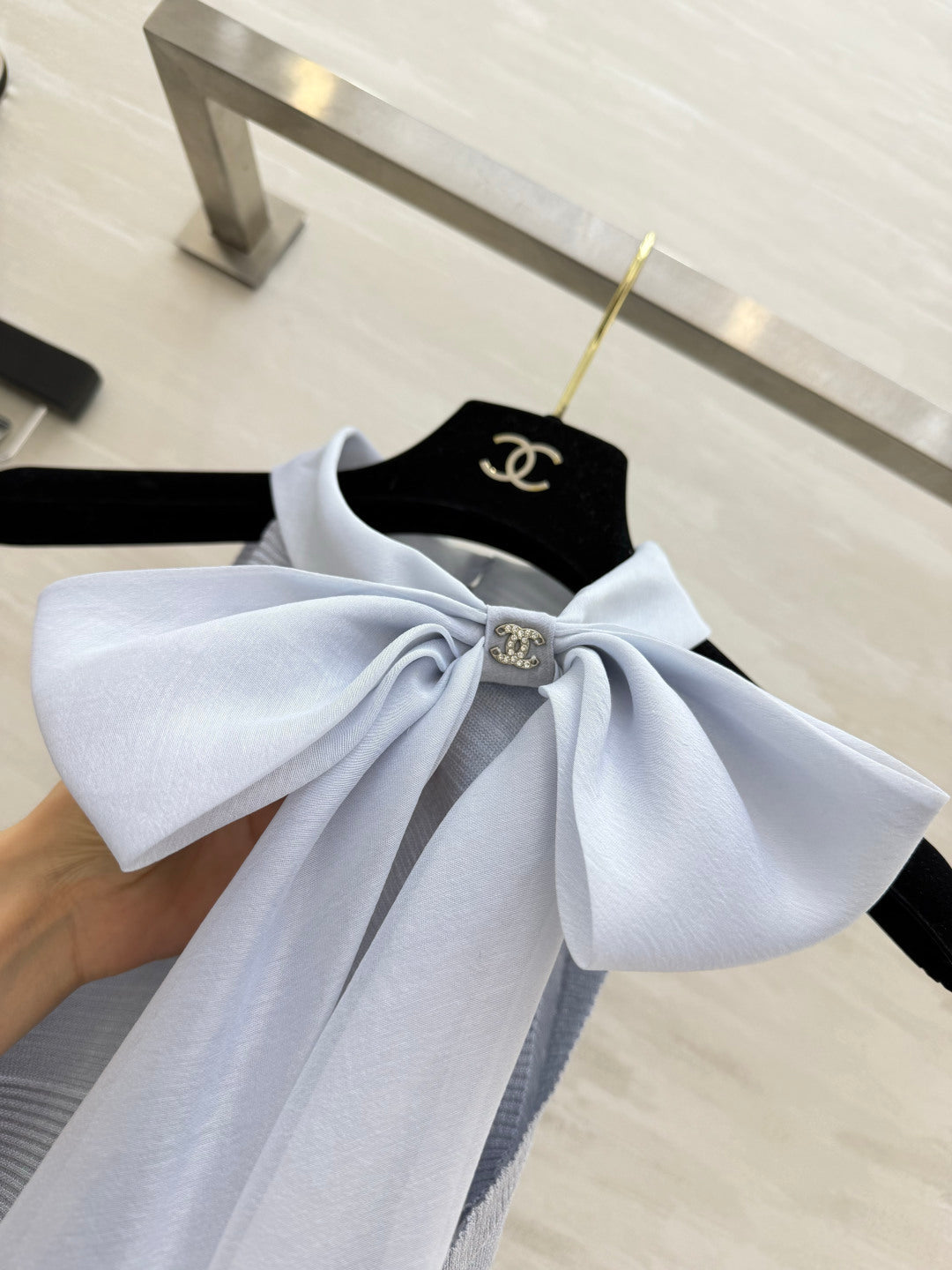 Chanel 2026 Misty Blue Knitwear Set Wool 639129