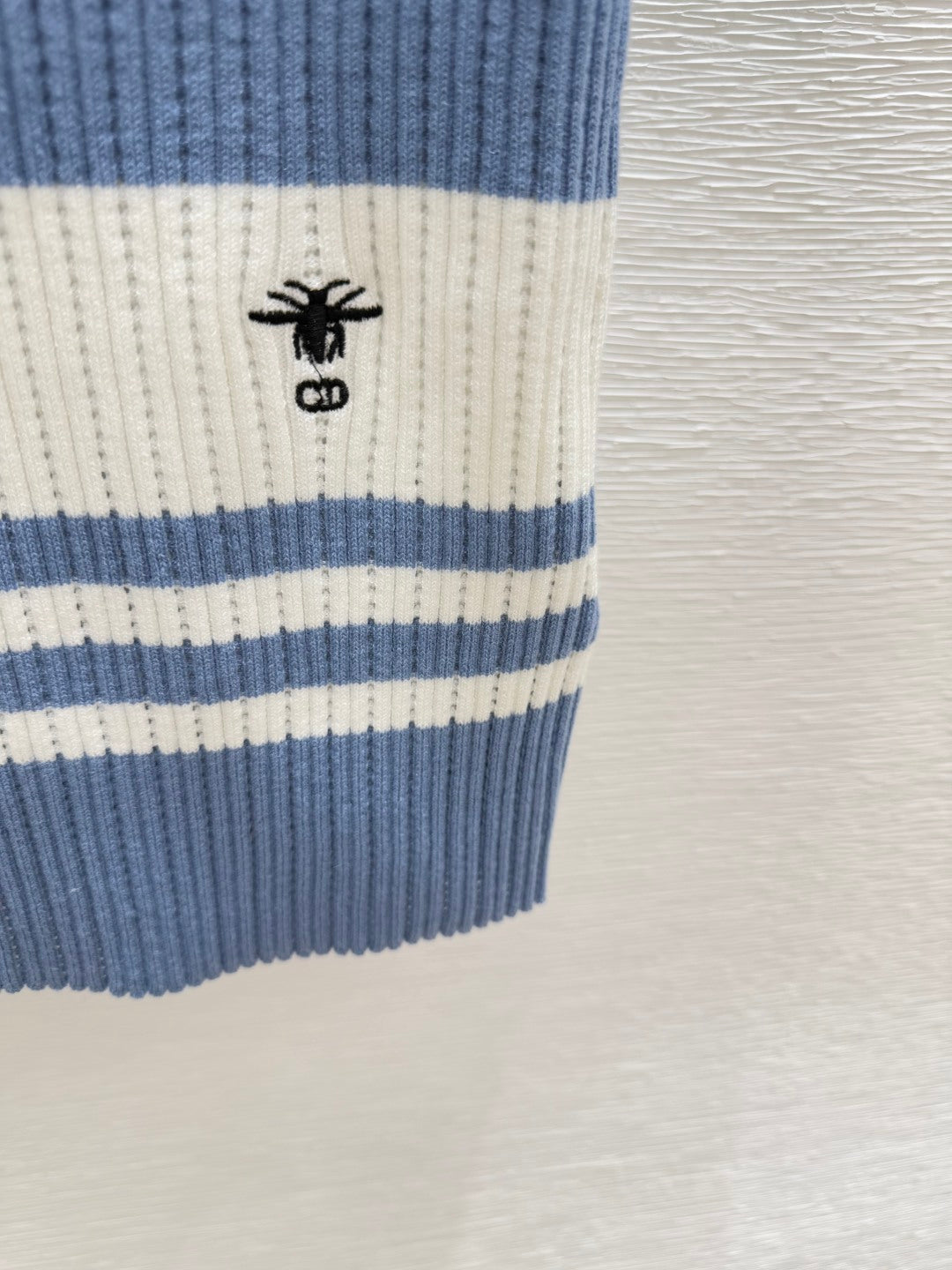 Dior Polo Shirt Demin Blue Cachemire 232760