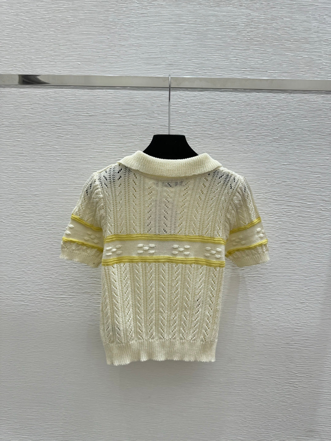 Dior 2026 Knitted Polo Shirt Red Blue Cream Wool