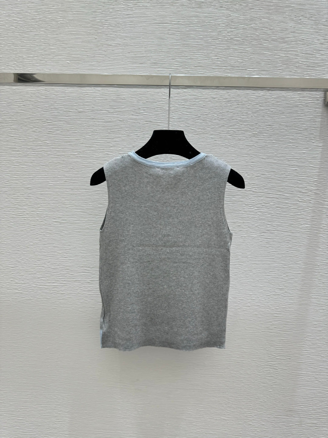 Miumiu 2026 Tank Top Blue and Gray Cotton