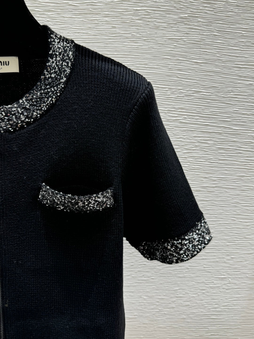 Miumiu 2026 Knit Sweater Black Wool Viscose