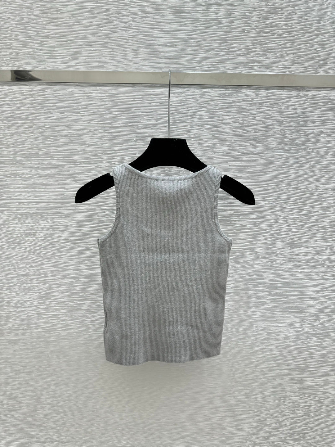 Chanel 2026 Tank Top White and Gray Polyester Viscose