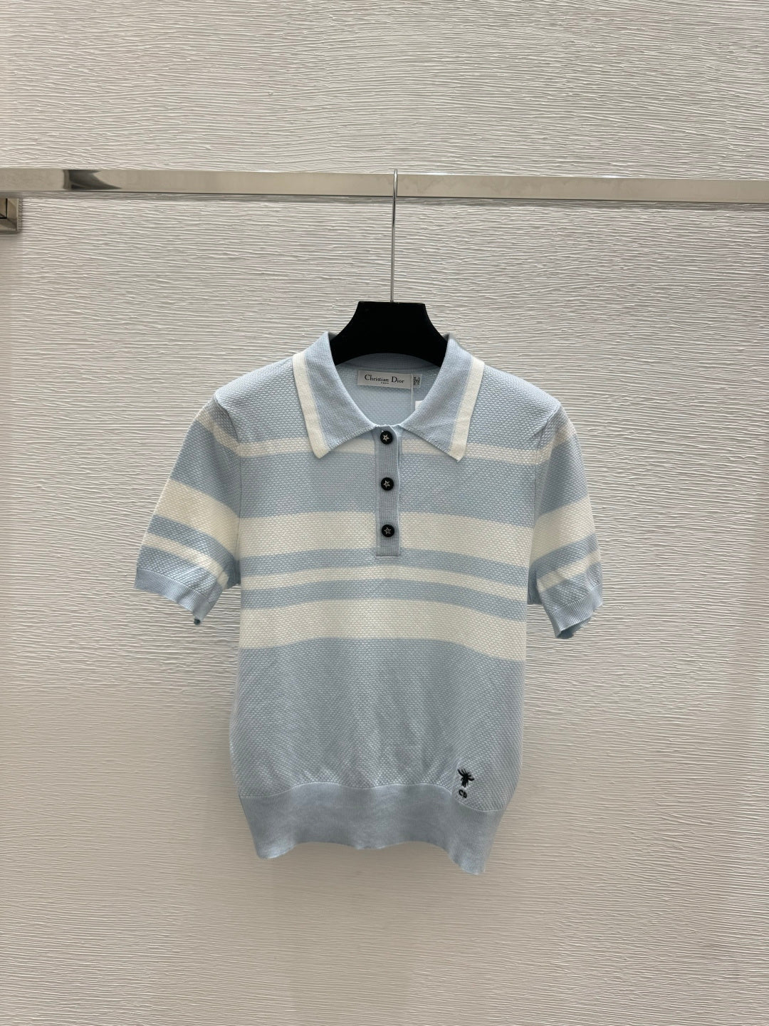 Dior 2026 Polo Shirt Yellow Black Blue Wool