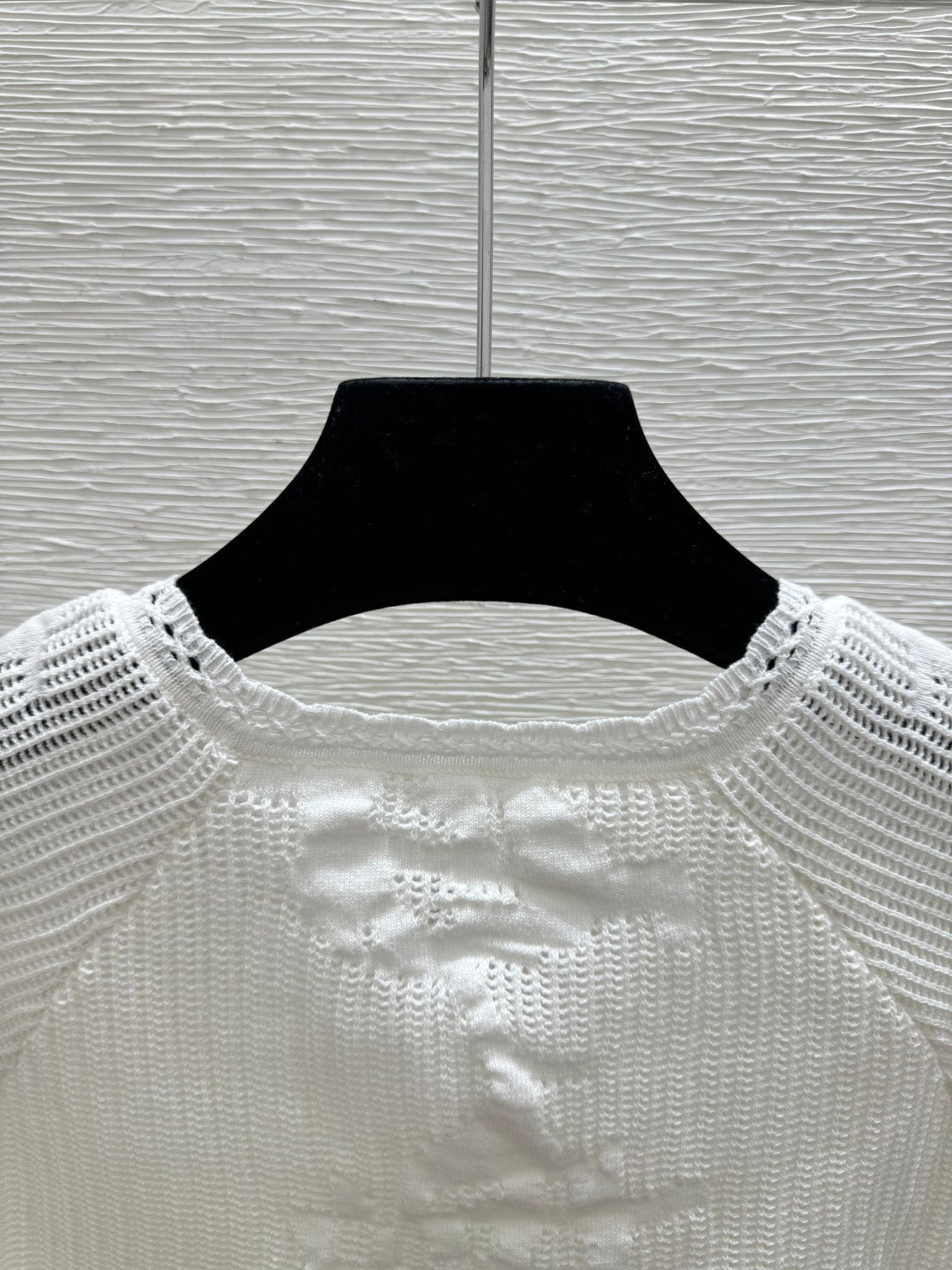 Chanel 2026 Round Neck Knitted Vest White Cotton 516805