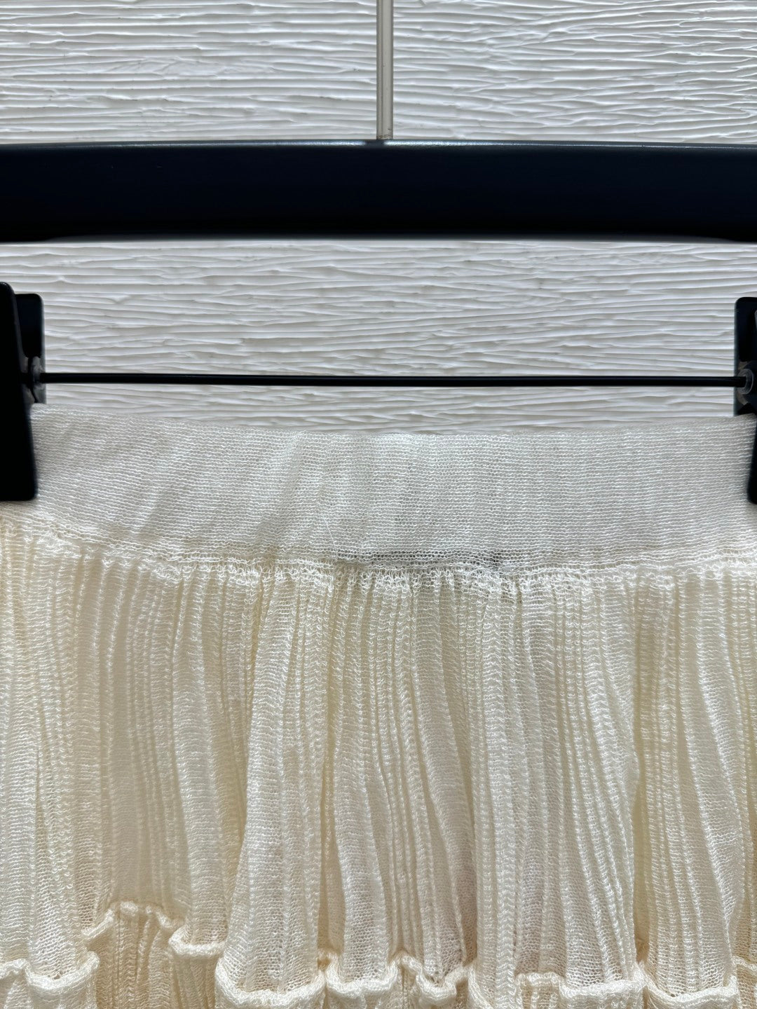 Miumiu 2026 Midi Skirt Beige White Cotton 516813