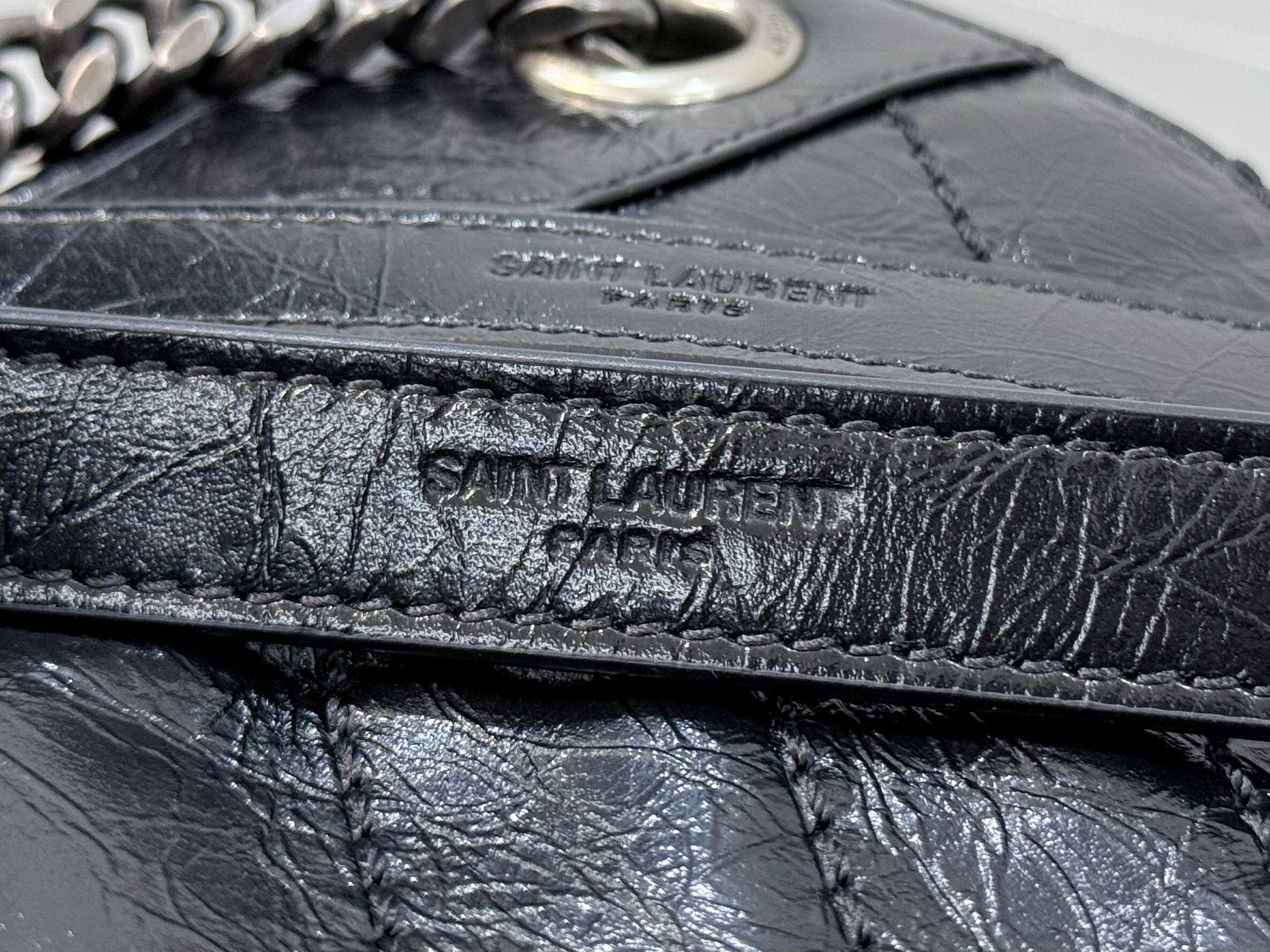 YSL Niki Shopping Bag 33 Black Quilted Calfskin