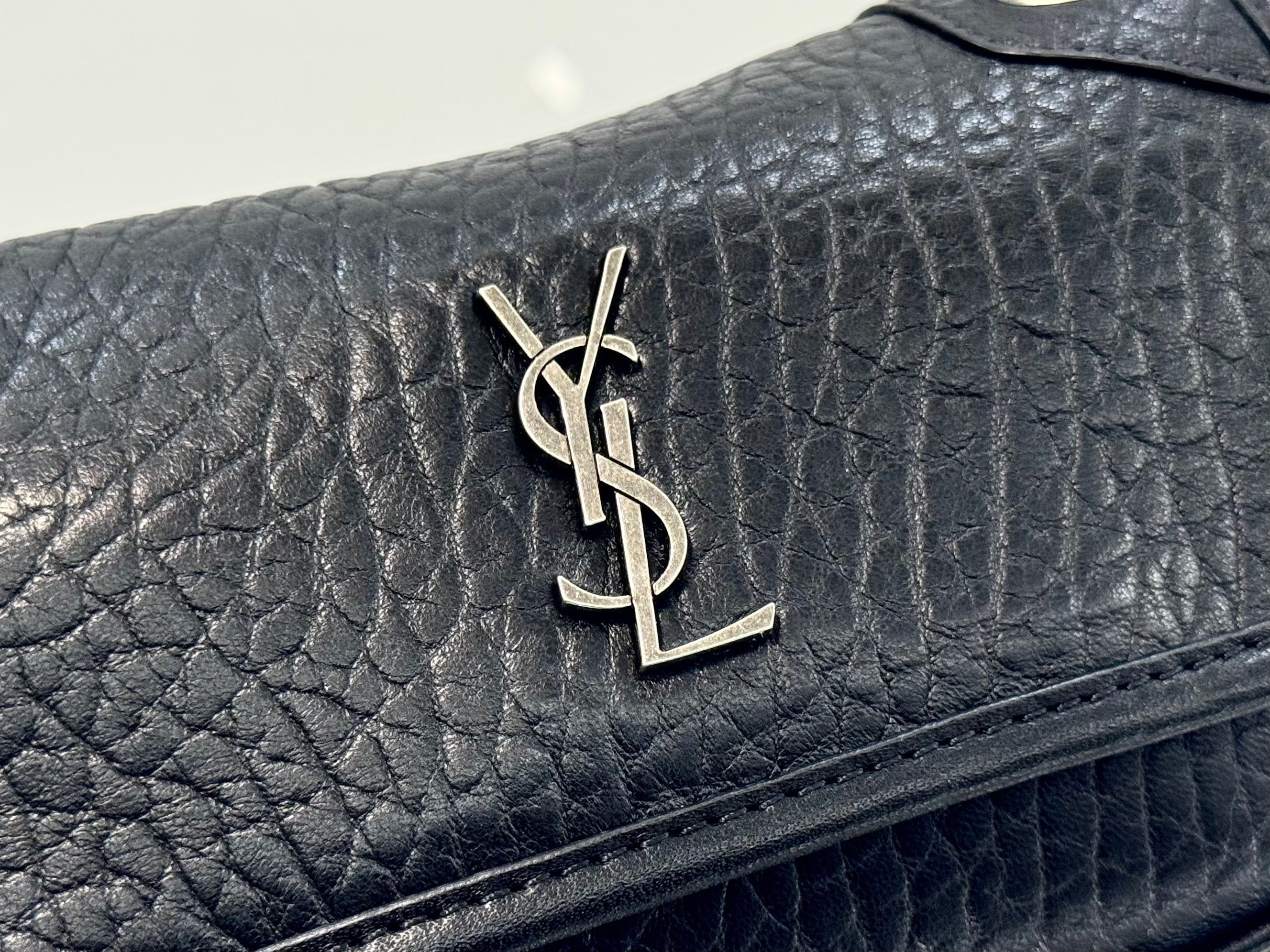 YSL Niki Mini Handbag 18 Black Lambskin Sliver Hardware