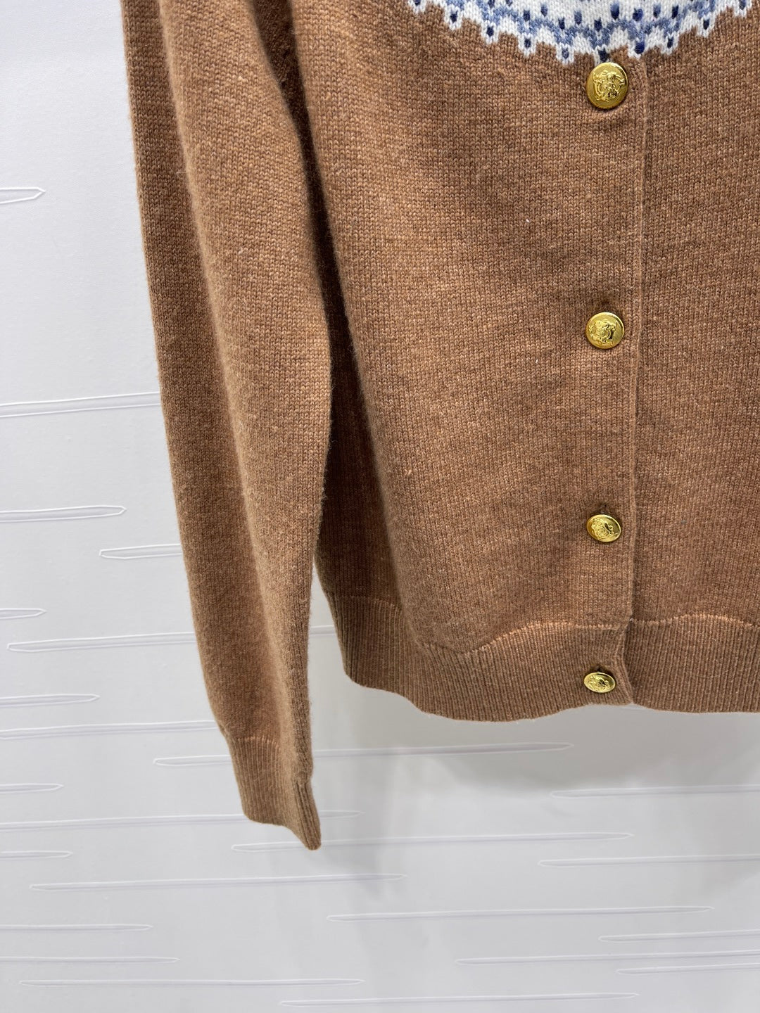Celine 25 Patterned Cardigan Cashmere 295601