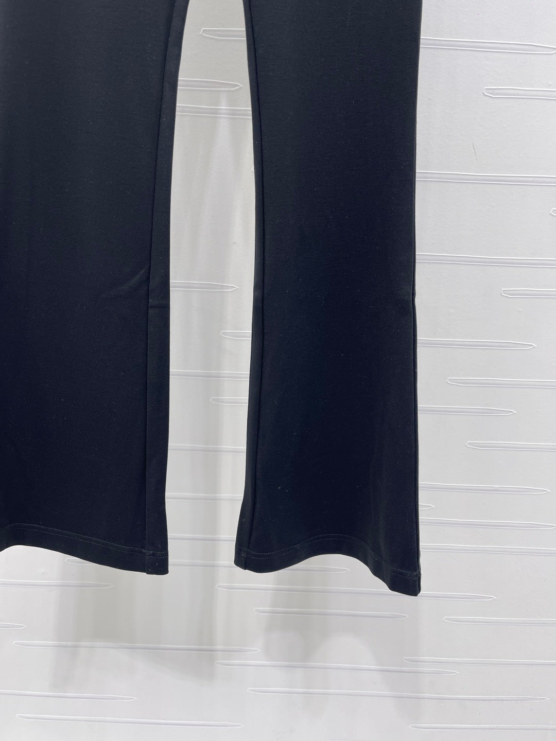Chanel 2026 Webbing Letter Flared Pants Black Polyamide Rayon 376052