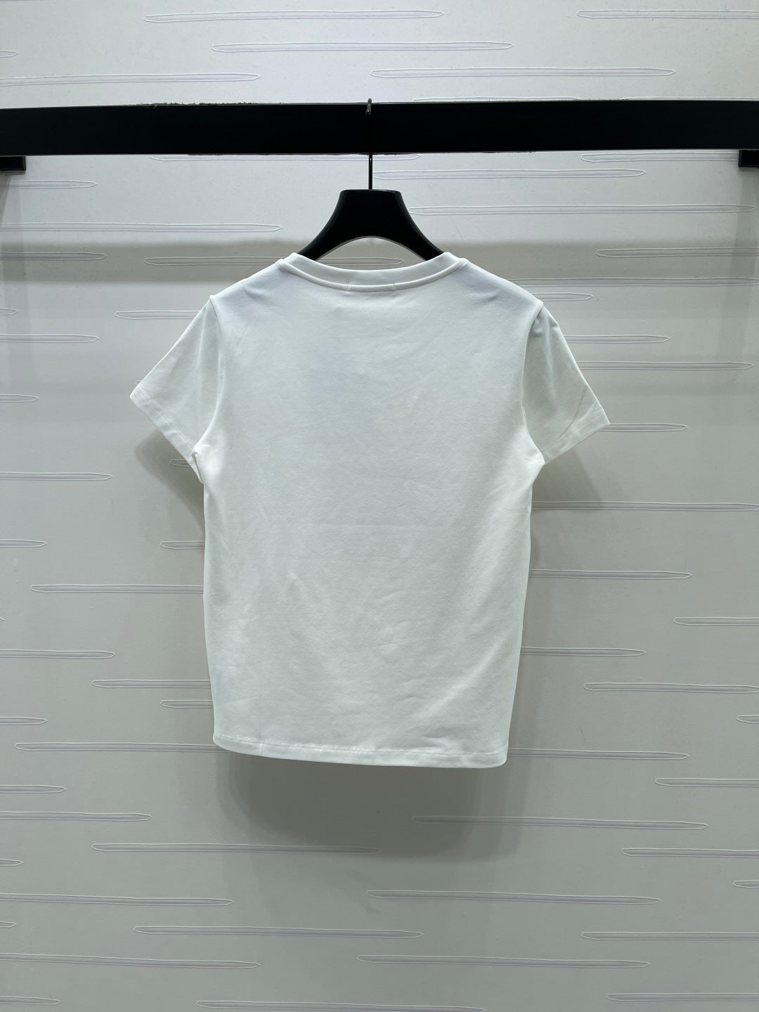 Dior 2026 Painted Rose T-shirt White Pink Cotton