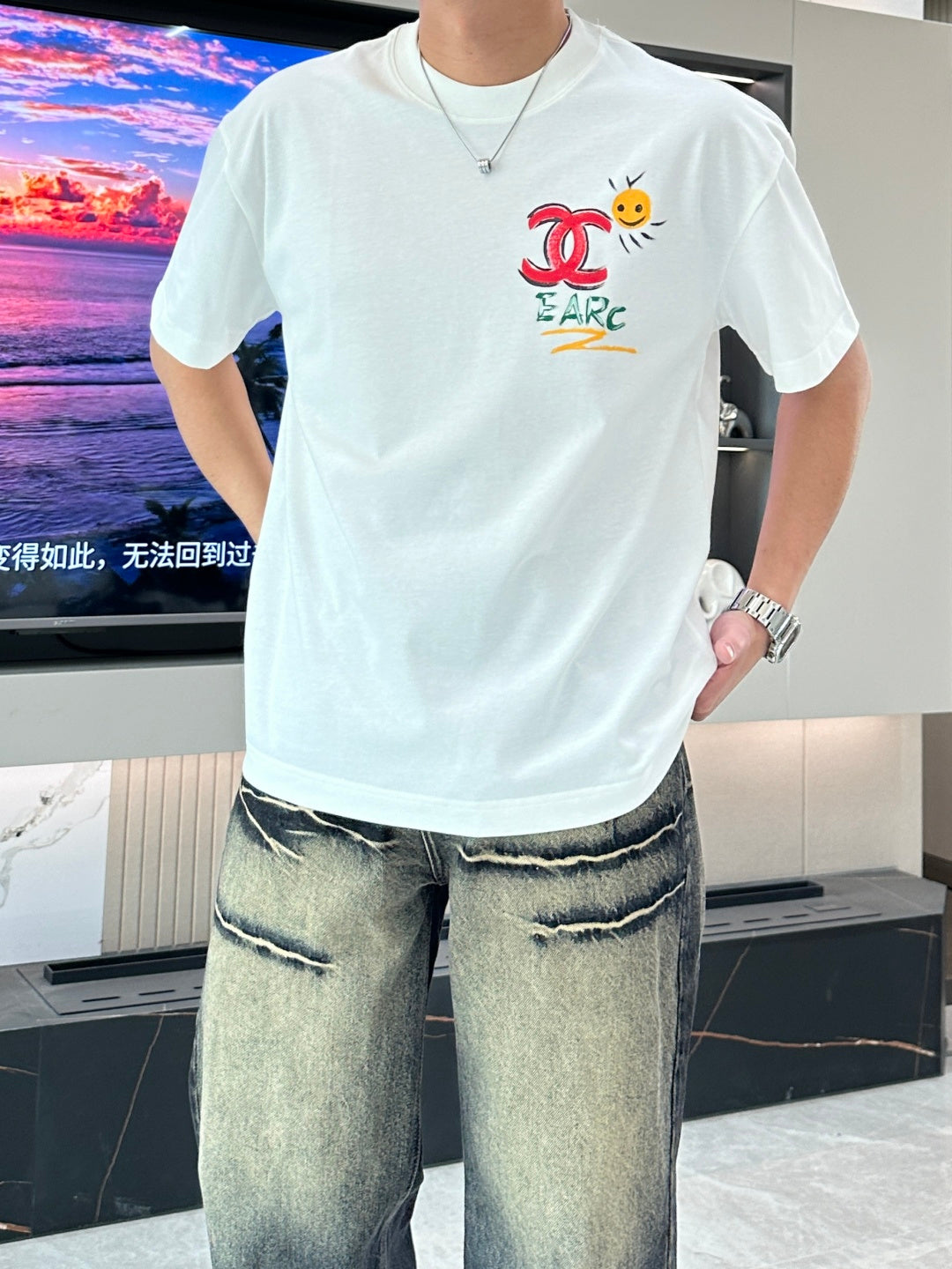 CC 2026 Short-Sleeve T-Shirt Double C Star Cotton 436859