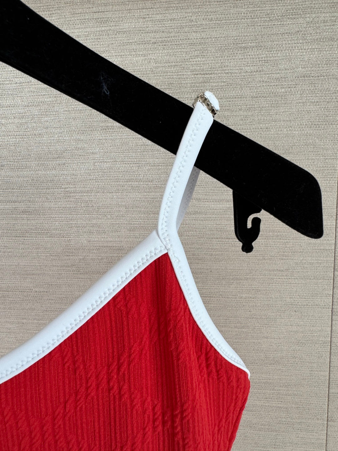 Chanel 2026 Swimsuit Red White Cotton 677485