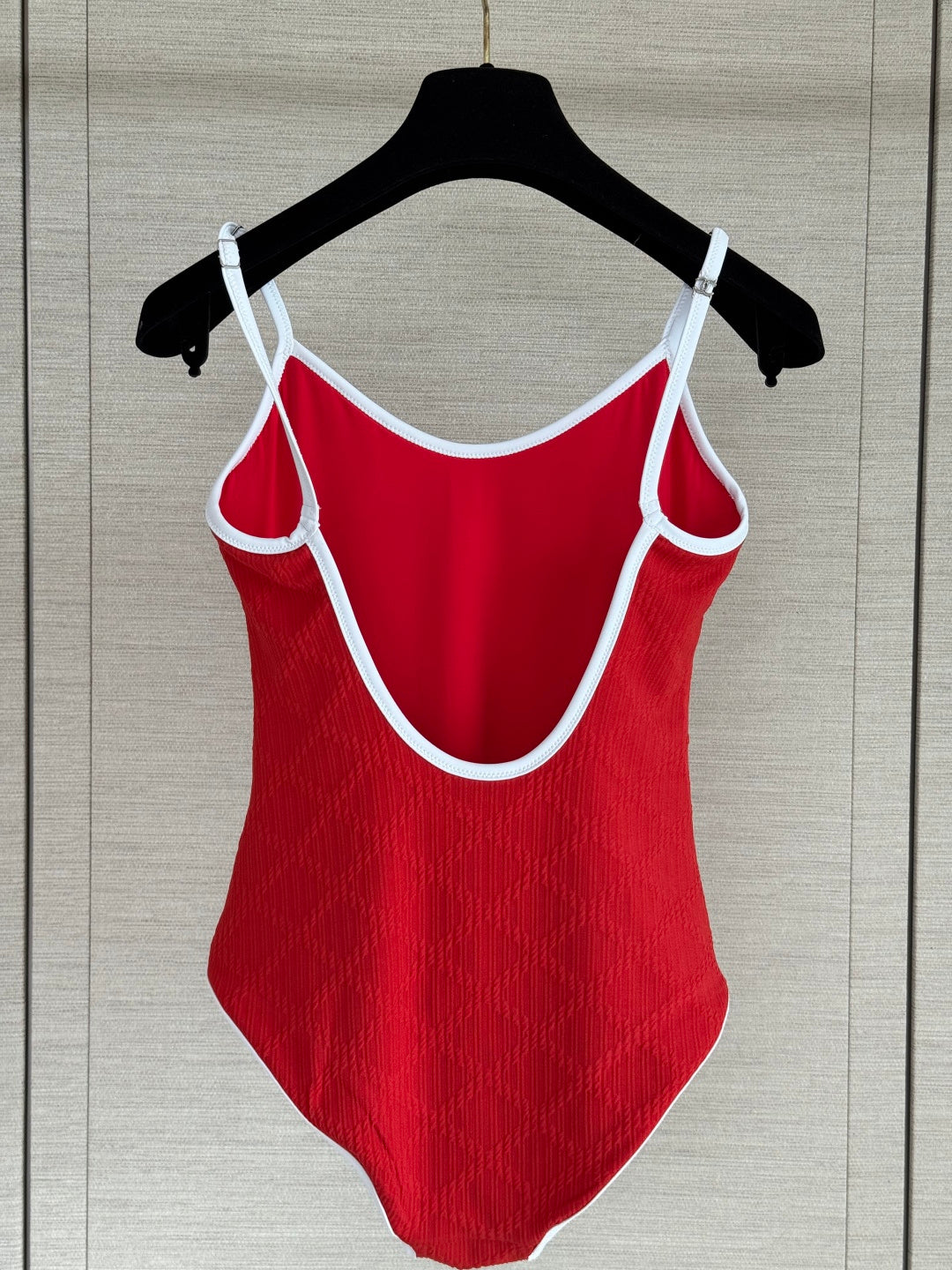 Chanel 2026 Swimsuit Red White Cotton 677485