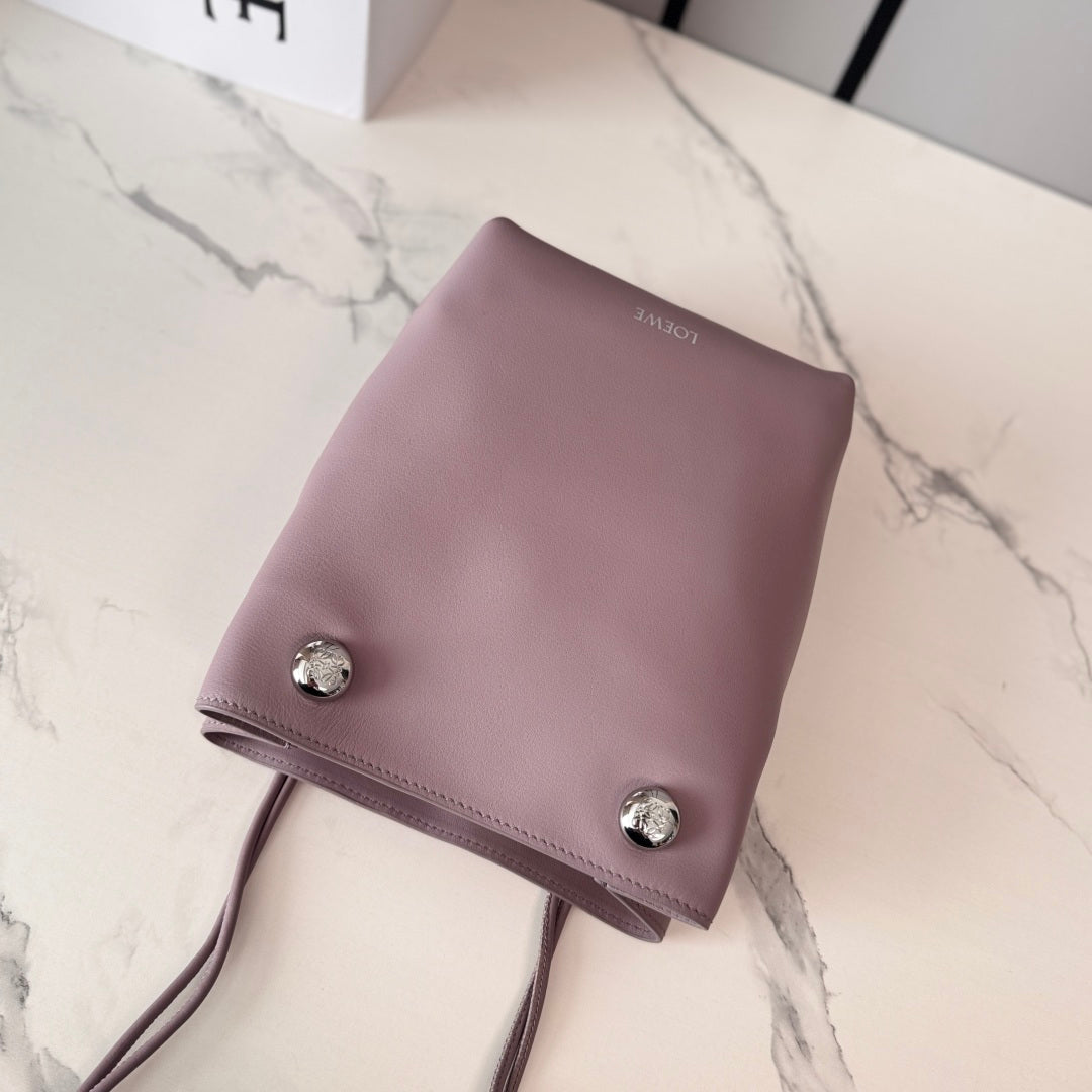 Loewe Pebble Hobo Bag 22 Dusty Rose Calfskin 280586