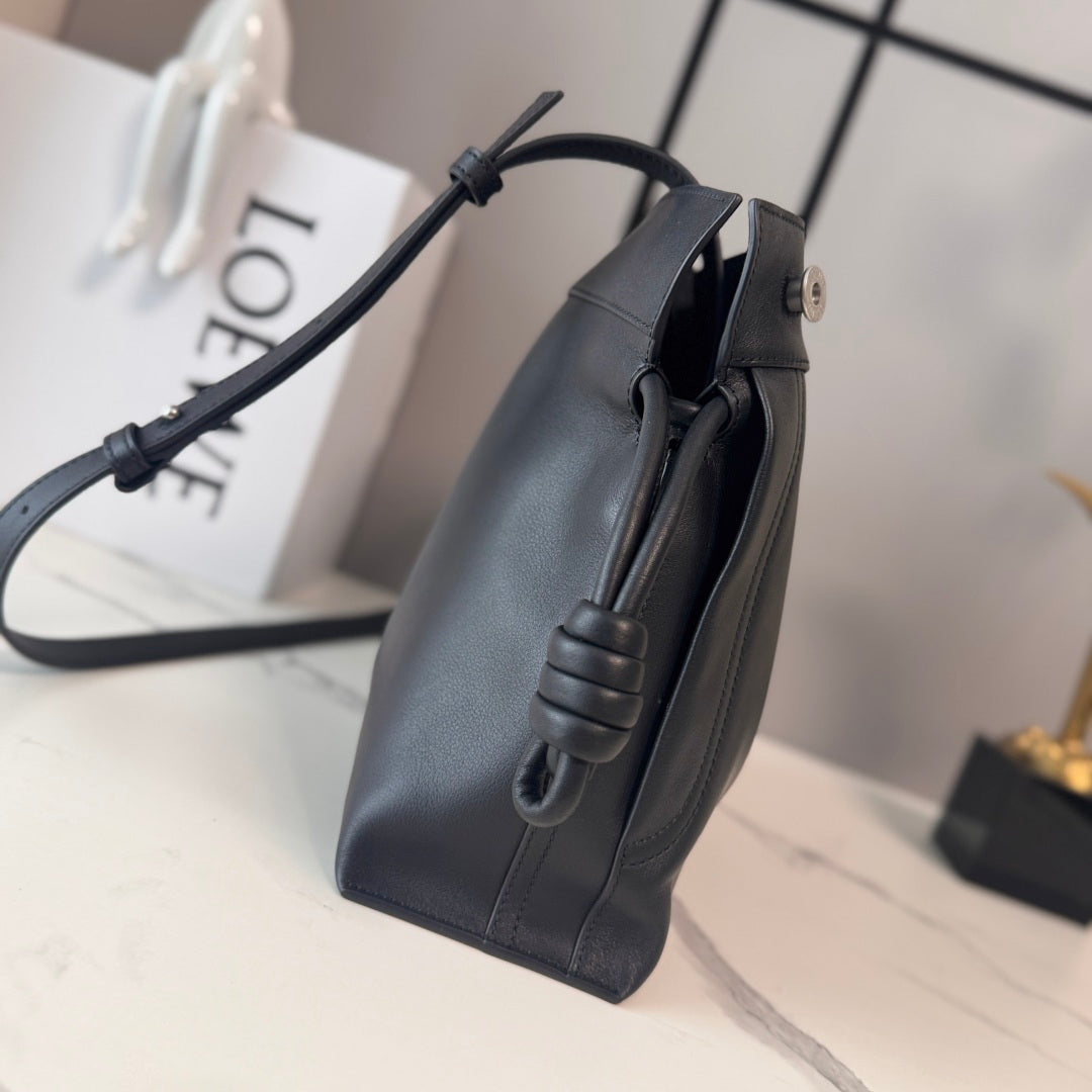 Loewe Flamenco Clutch Bag Black Calfskin 280523