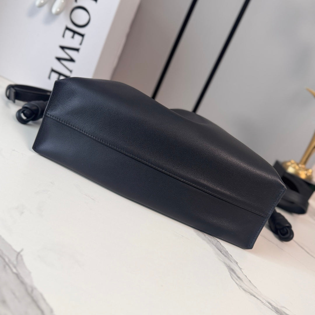 Loewe Flamenco Clutch Bag Black Calfskin 280523