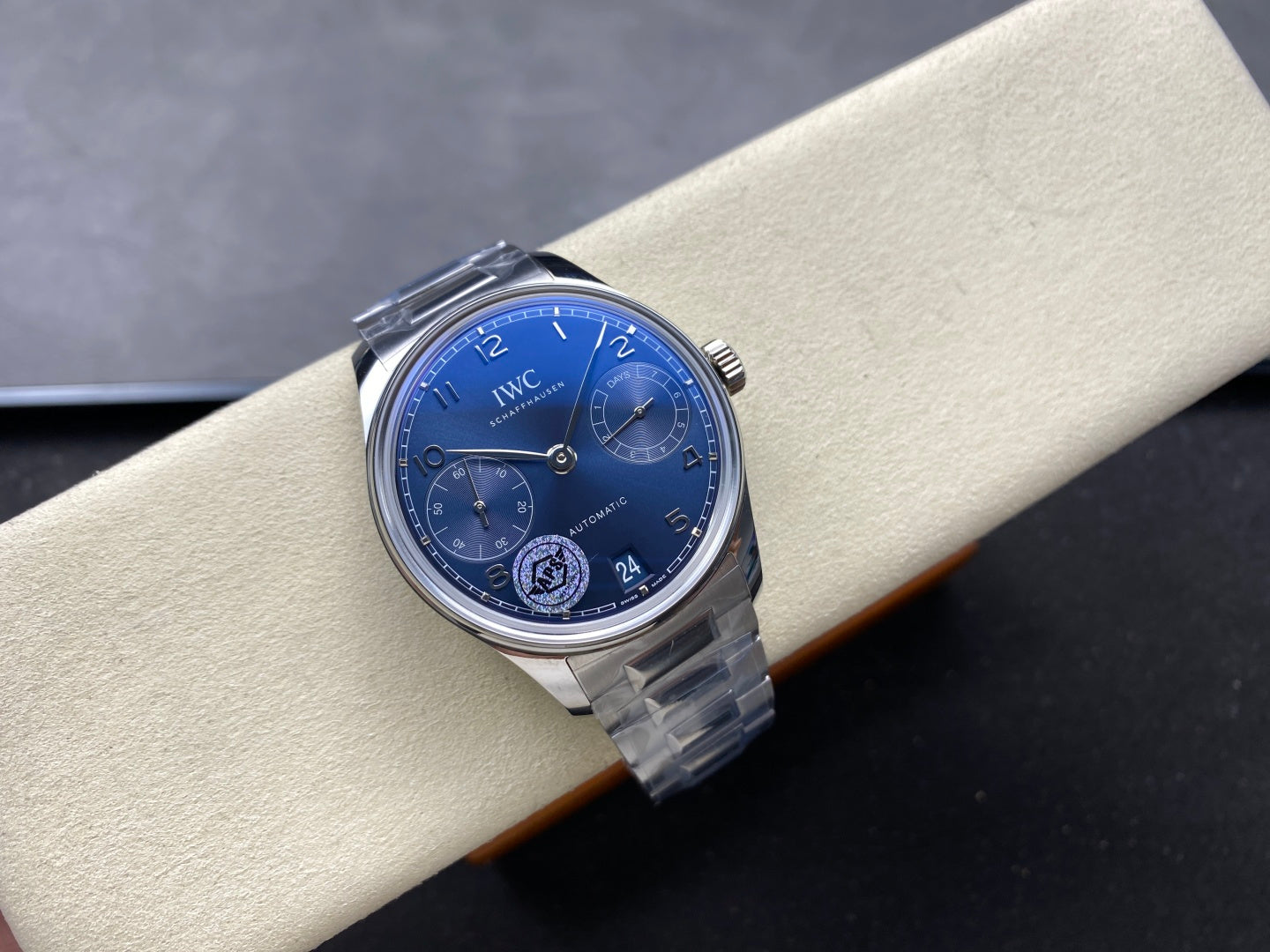 IWC Portuguese 42.4mm Blue Dial Steel Case