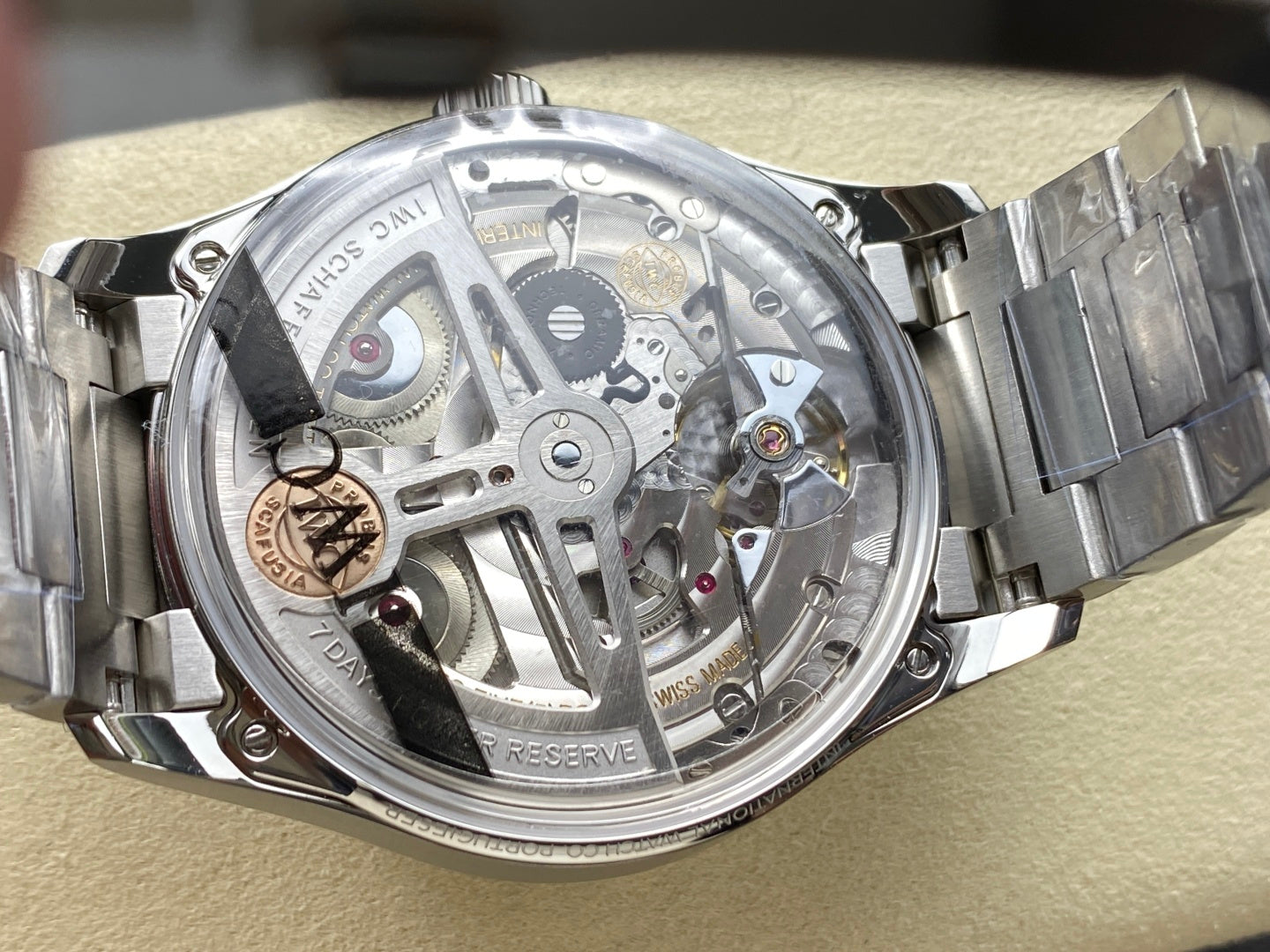 IWC Portuguese 42.4mm Cream Dial Steel Case Blue Numerals