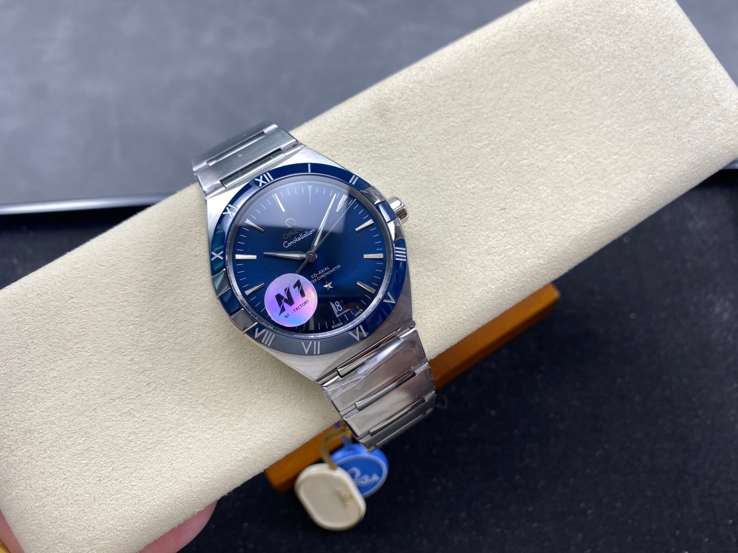 Omega Constellation Co-Axial Master Chronometer 41 mm Stainless Steel Case Blue Dial