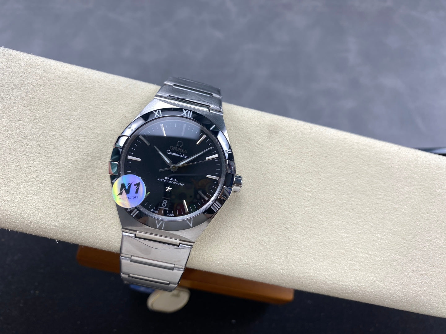 Omega Constellation Co-Axial Master Chronometer 41 mm Stainless Steel Case Black Dial